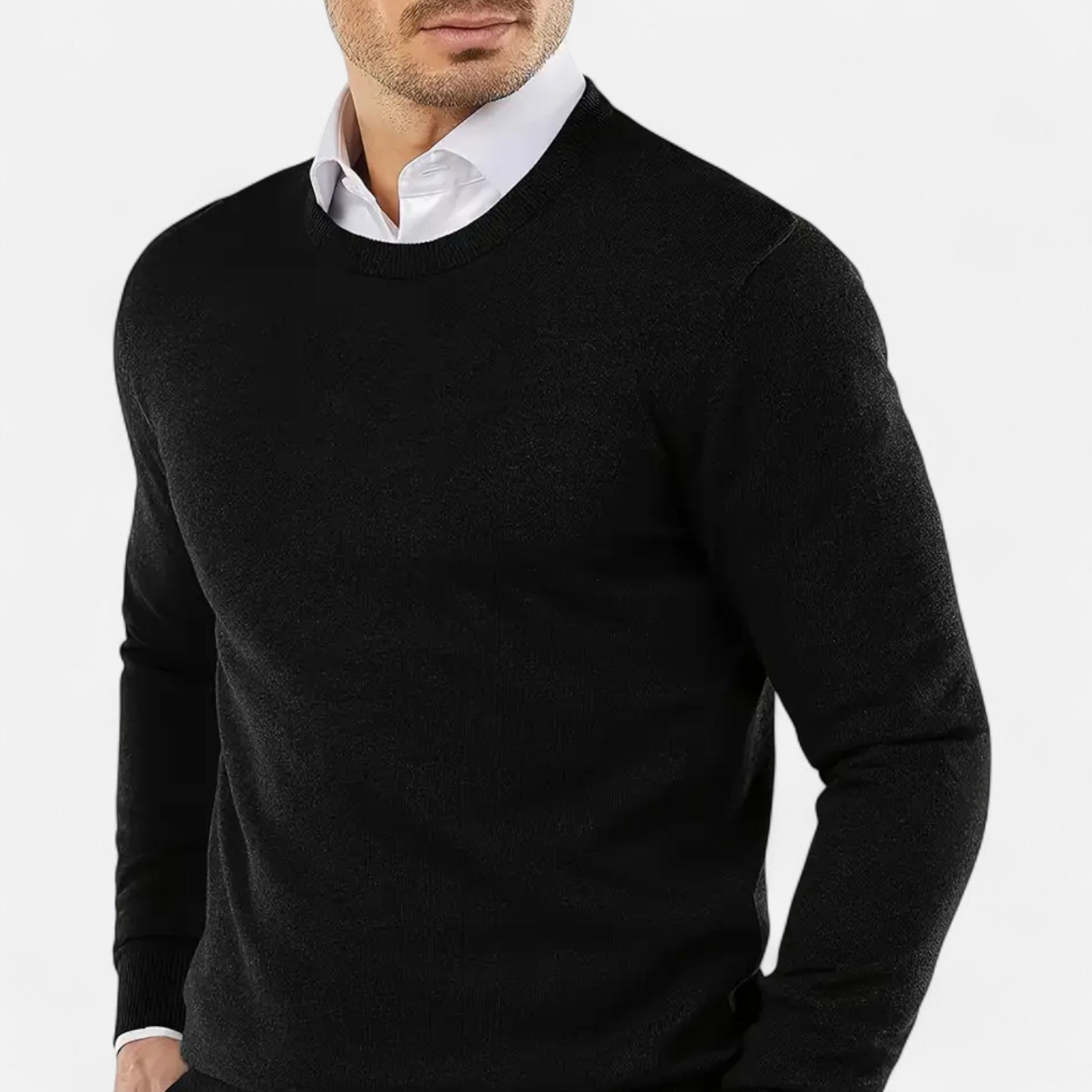 Eldemont | Men’s Cashmere-Blend Crew Pullover