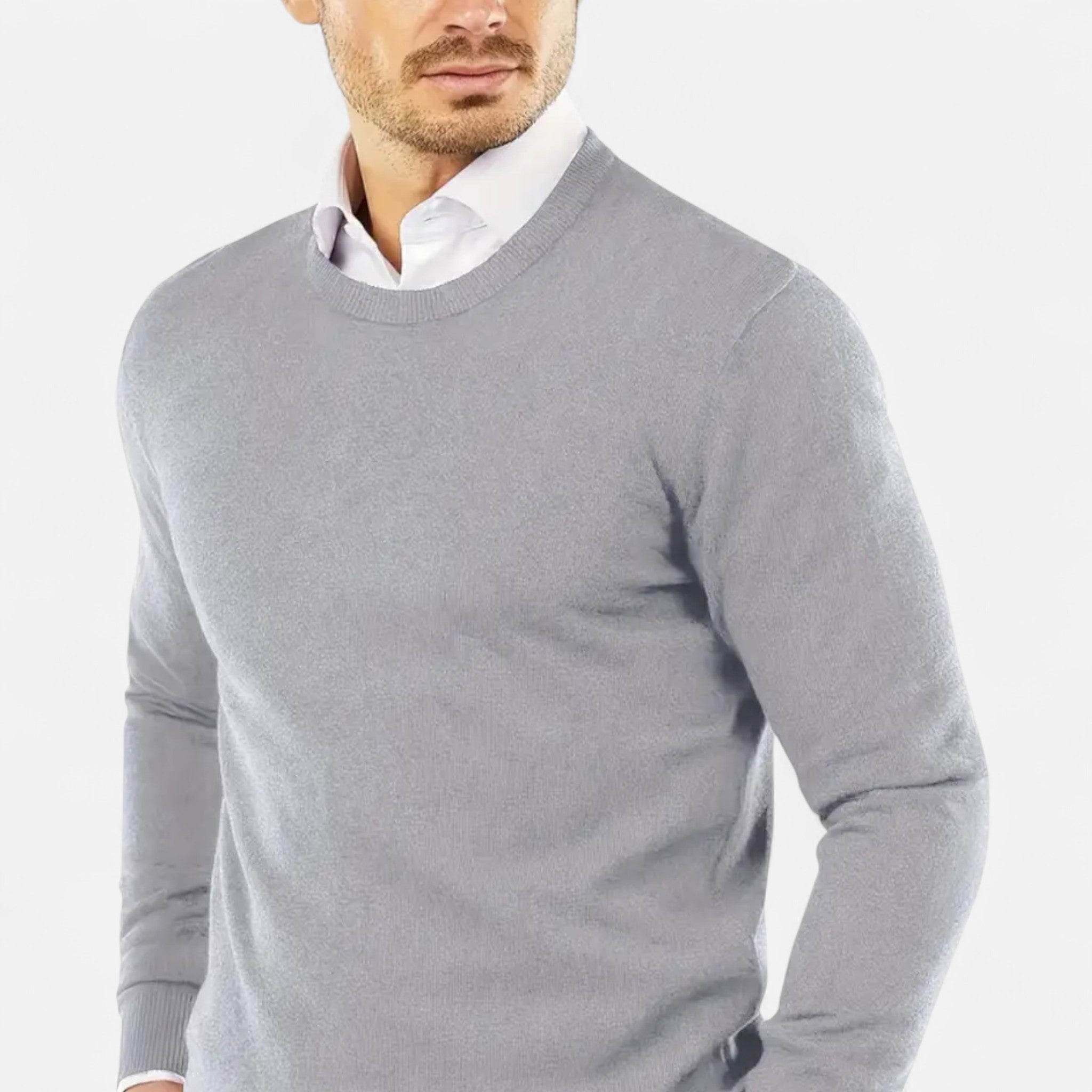 Eldemont | Men’s Cashmere-Blend Crew Pullover