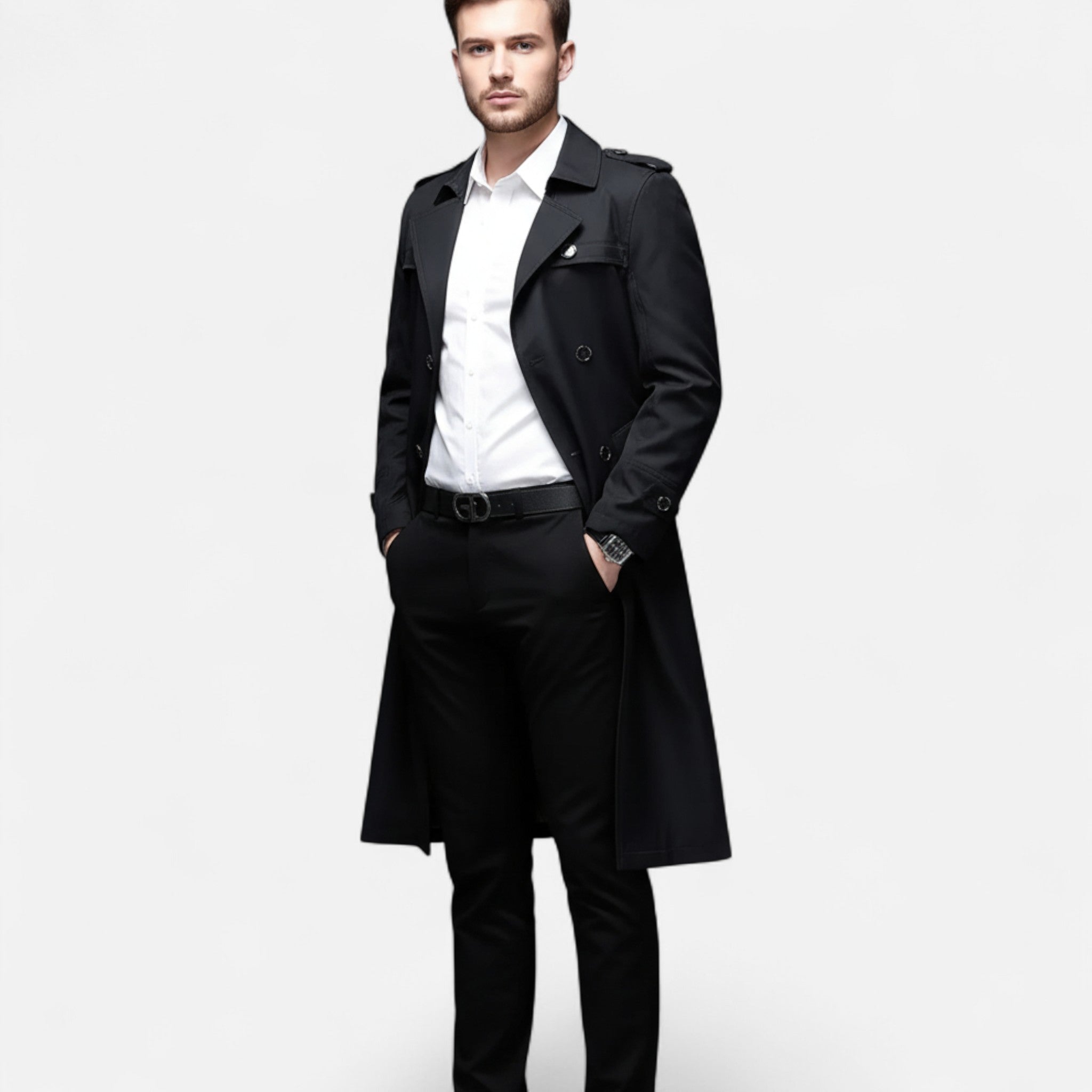 Eldemont | Men's Double Breasted Trenchcoat