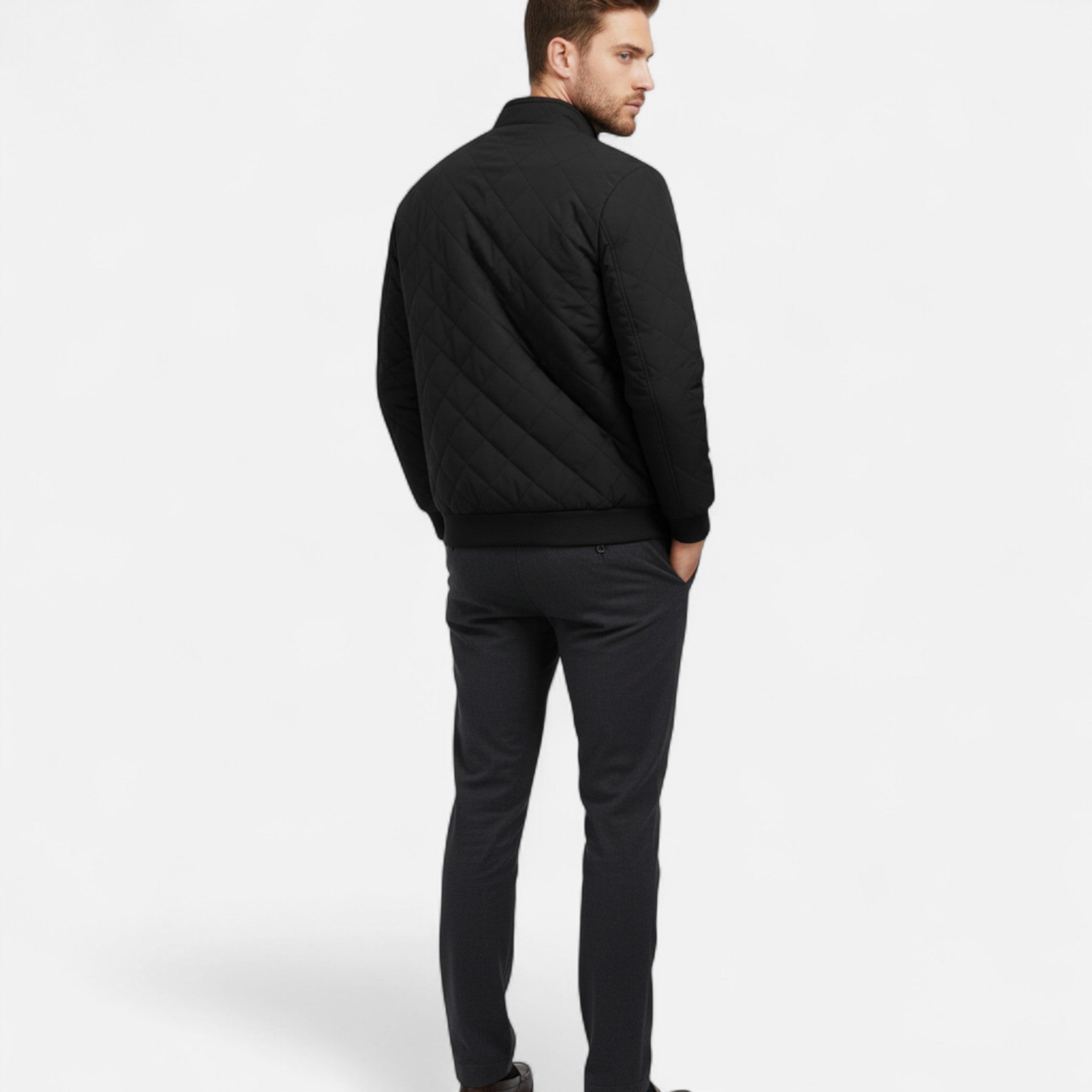 Eldemont | Men's Quilted Fleece-Lined Winter Jacket