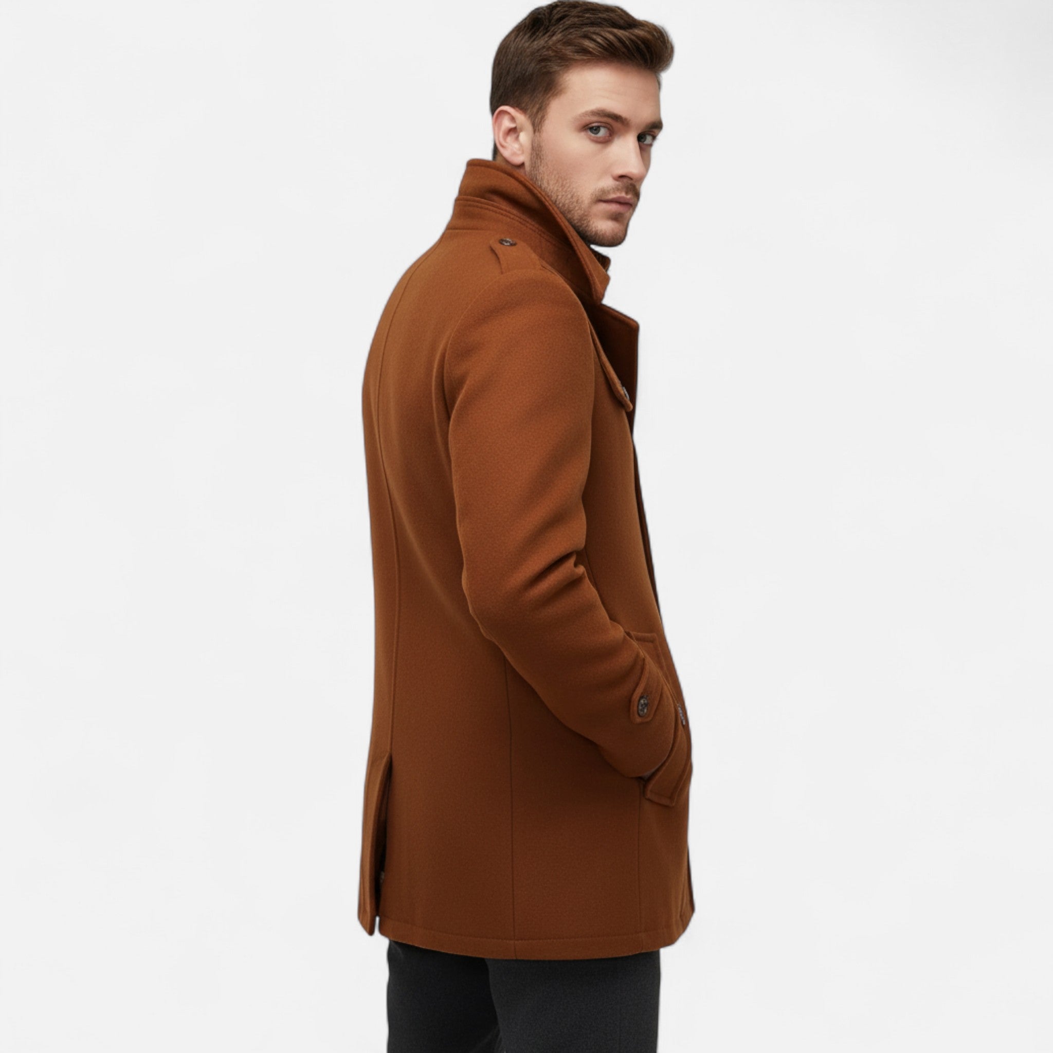 Eldemont | Men's Slim Fit Tweed Coat