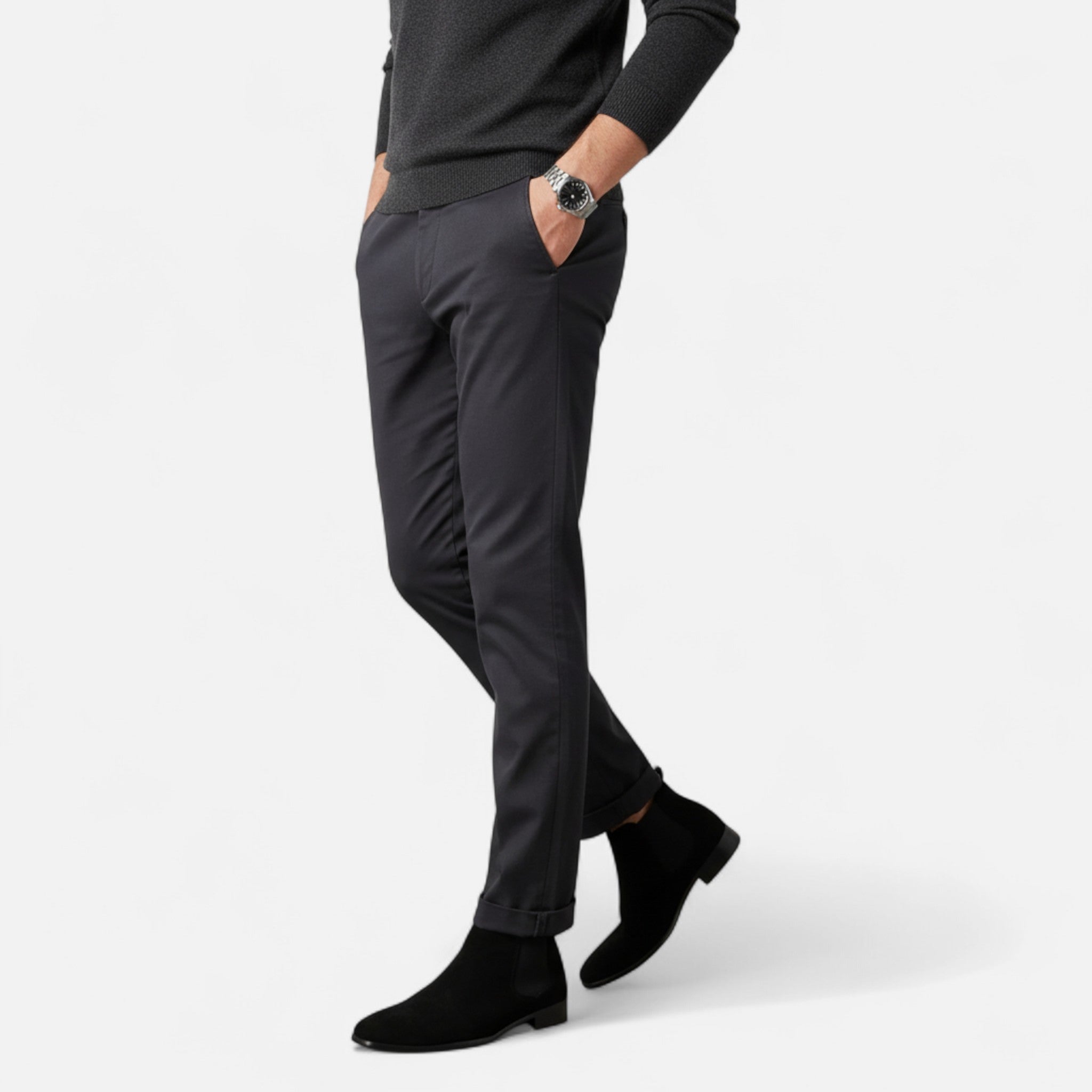 Eldemont | Men’s Elastic Chelsea Ankle Boots