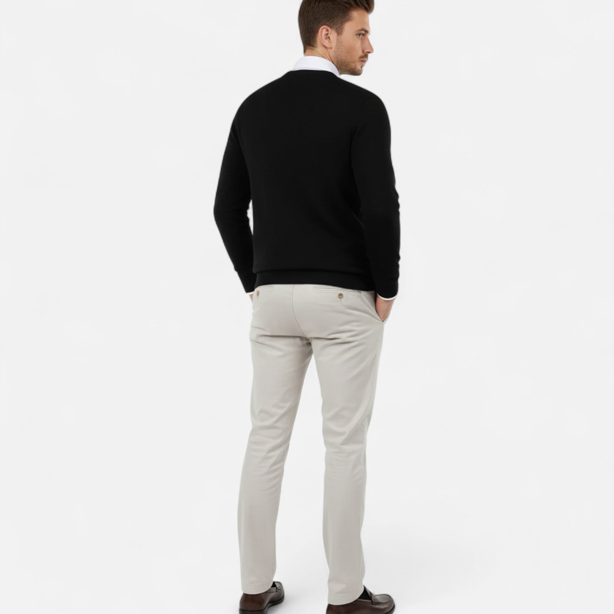 Eldemont | Men’s Cashmere-Blend Crew Pullover