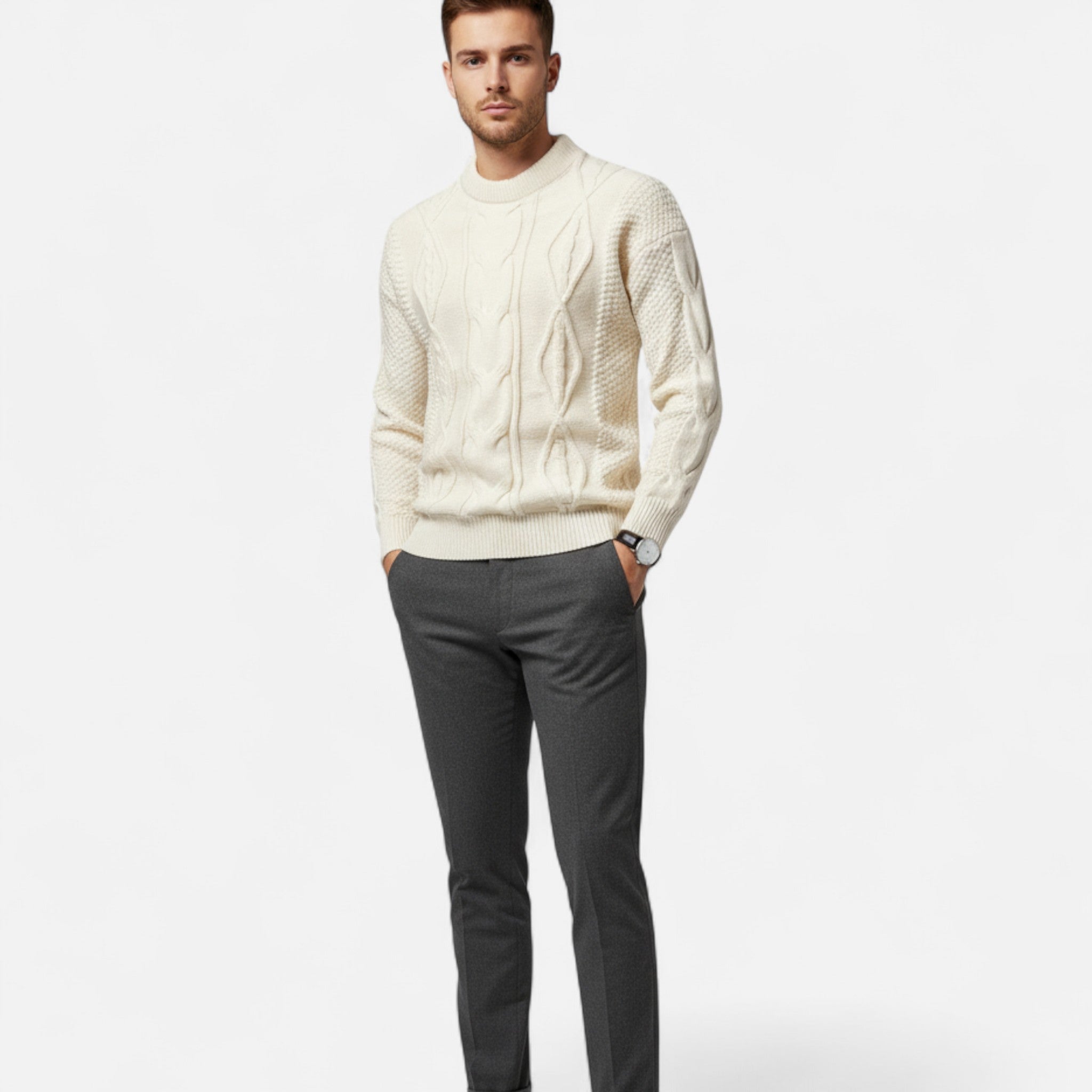 Eldemont | Men's Cable Knit Sweater