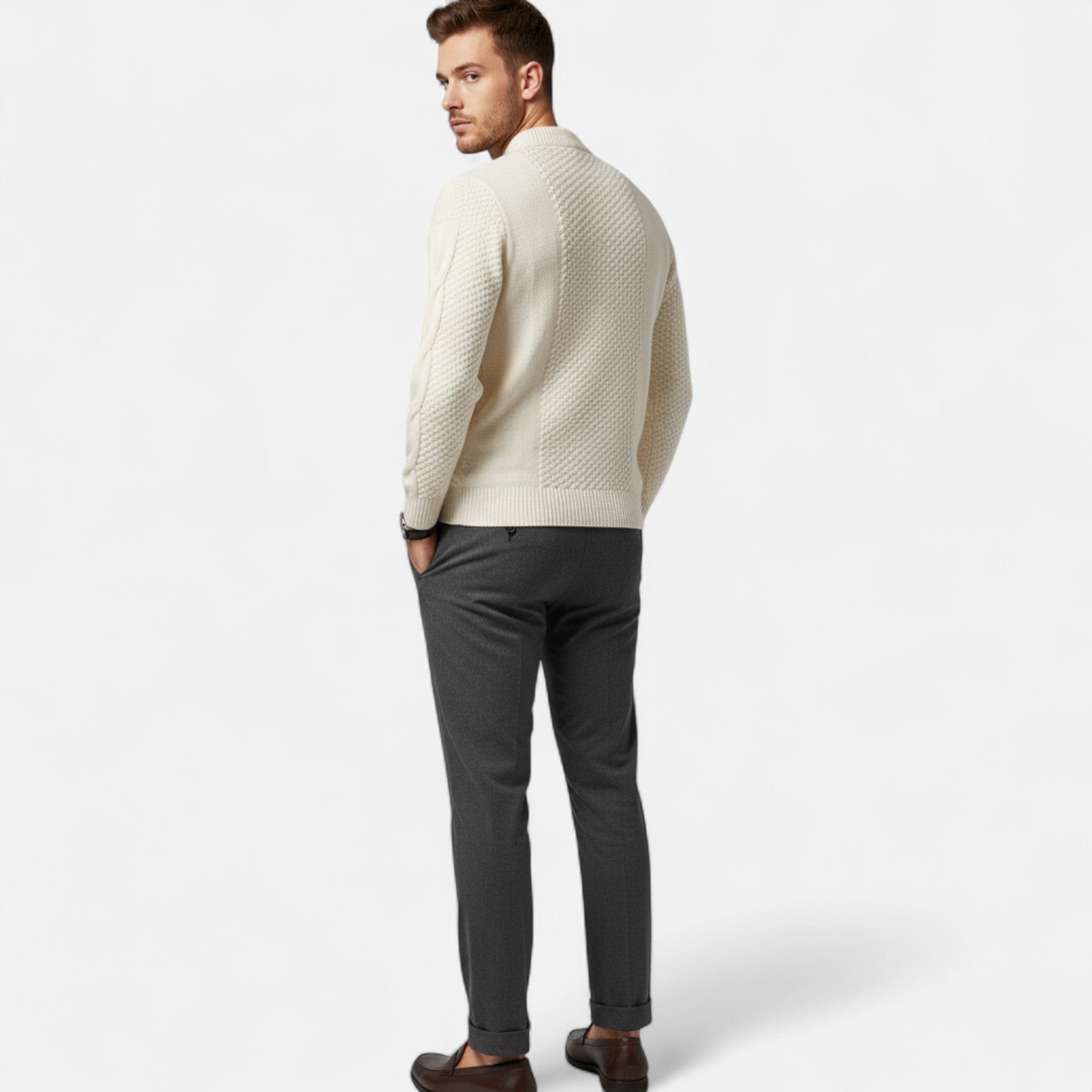 Eldemont | Men's Cable Knit Sweater