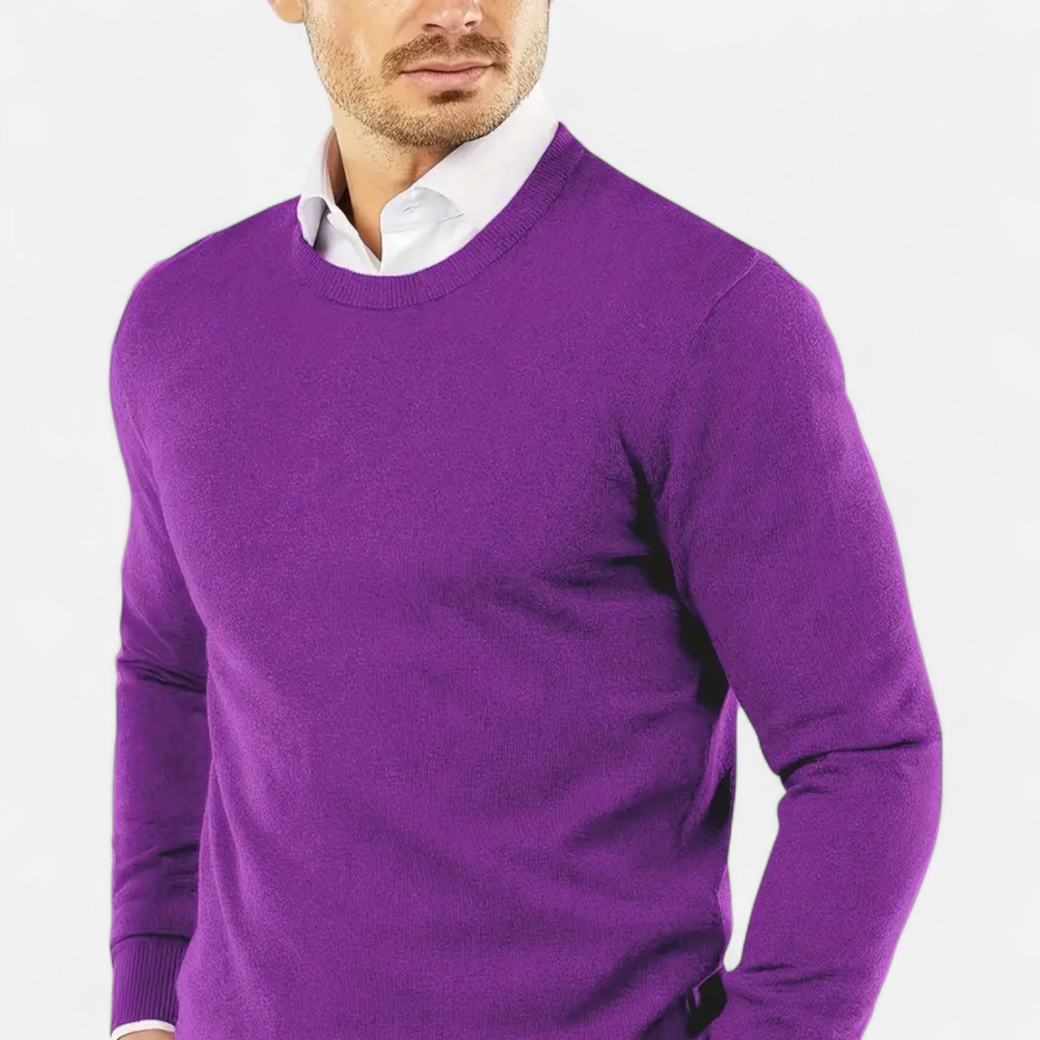 Eldemont | Men’s Cashmere-Blend Crew Pullover