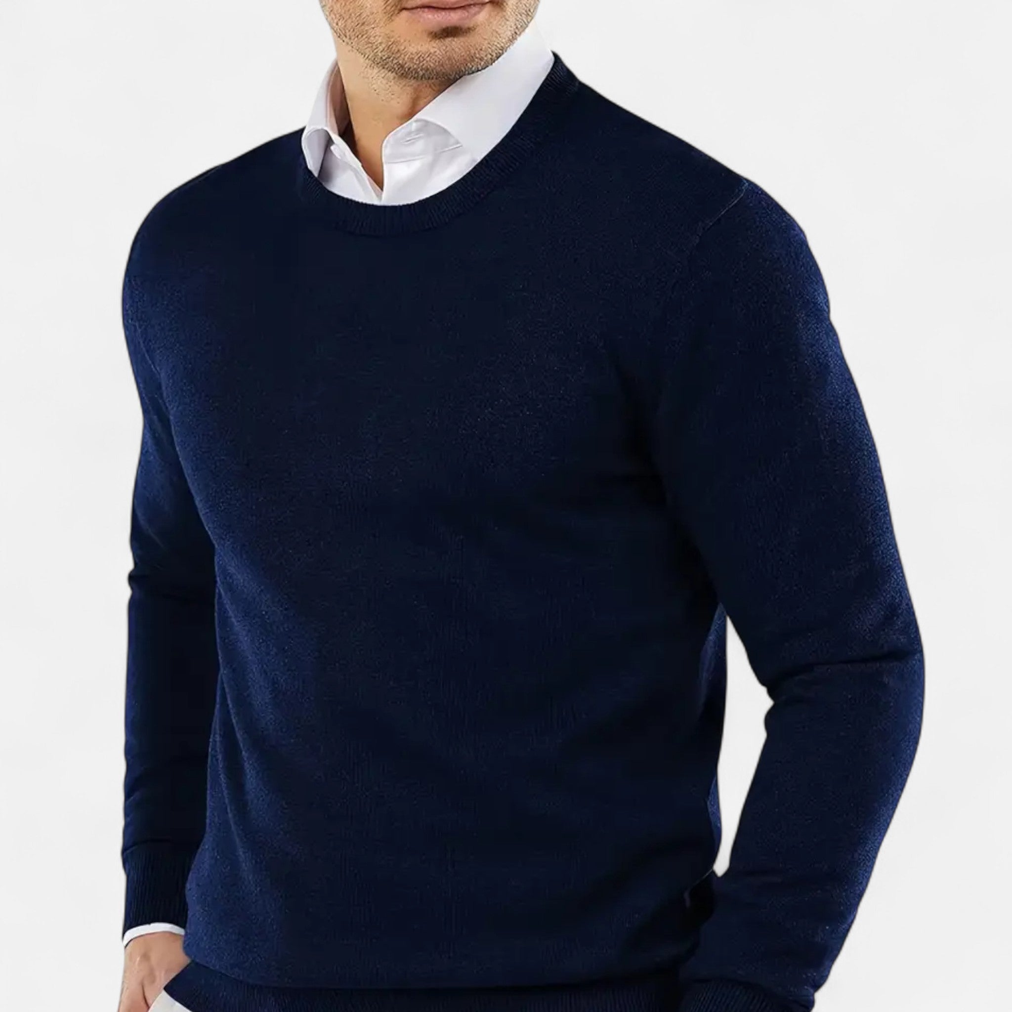 Eldemont | Men’s Cashmere-Blend Crew Pullover