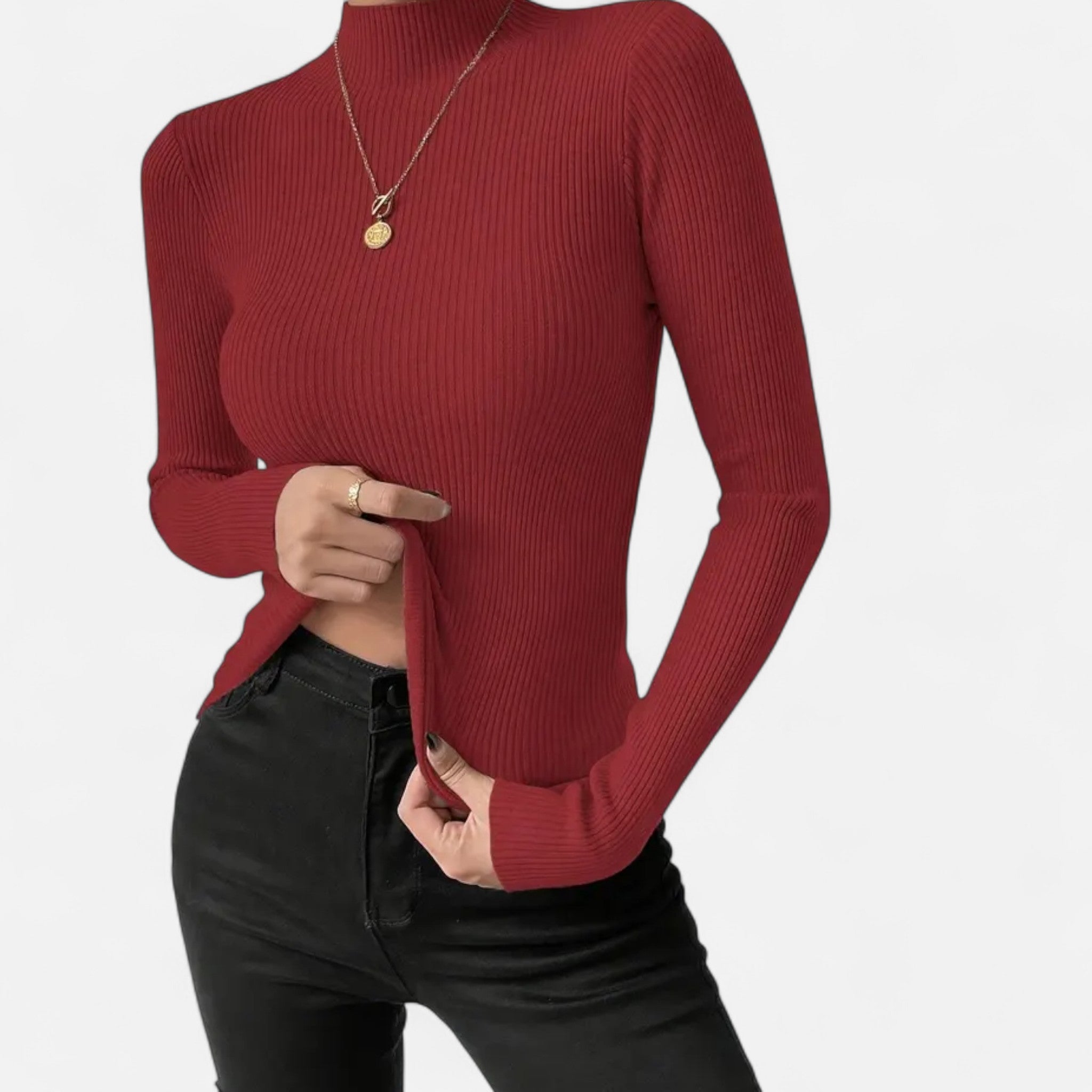 Eldemont | Women’s Stretch Fine Knit Turtleneck