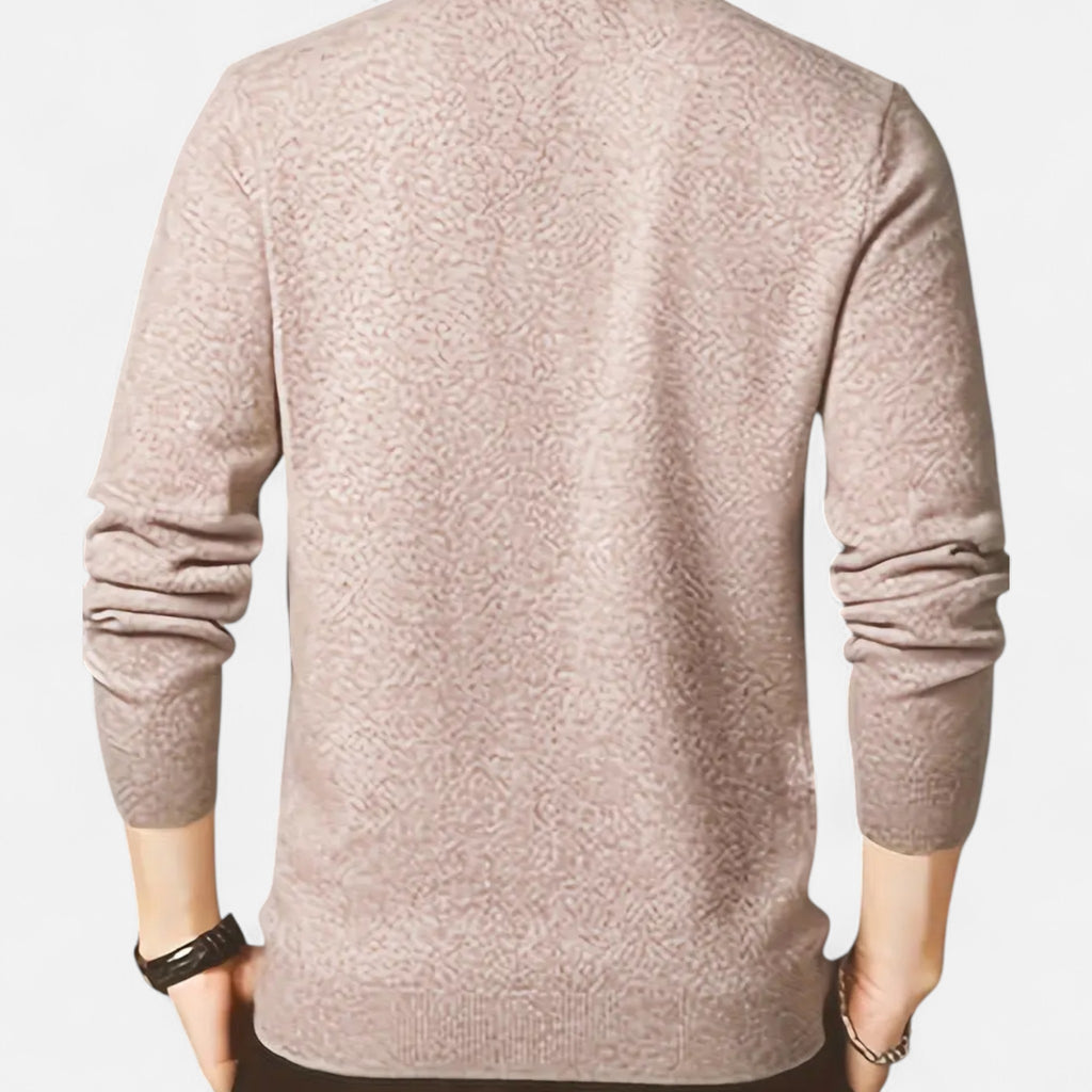 Eldemont | Men’s Long Sleeve Polo Sweater – Refined Comfort, Timeless Appeal