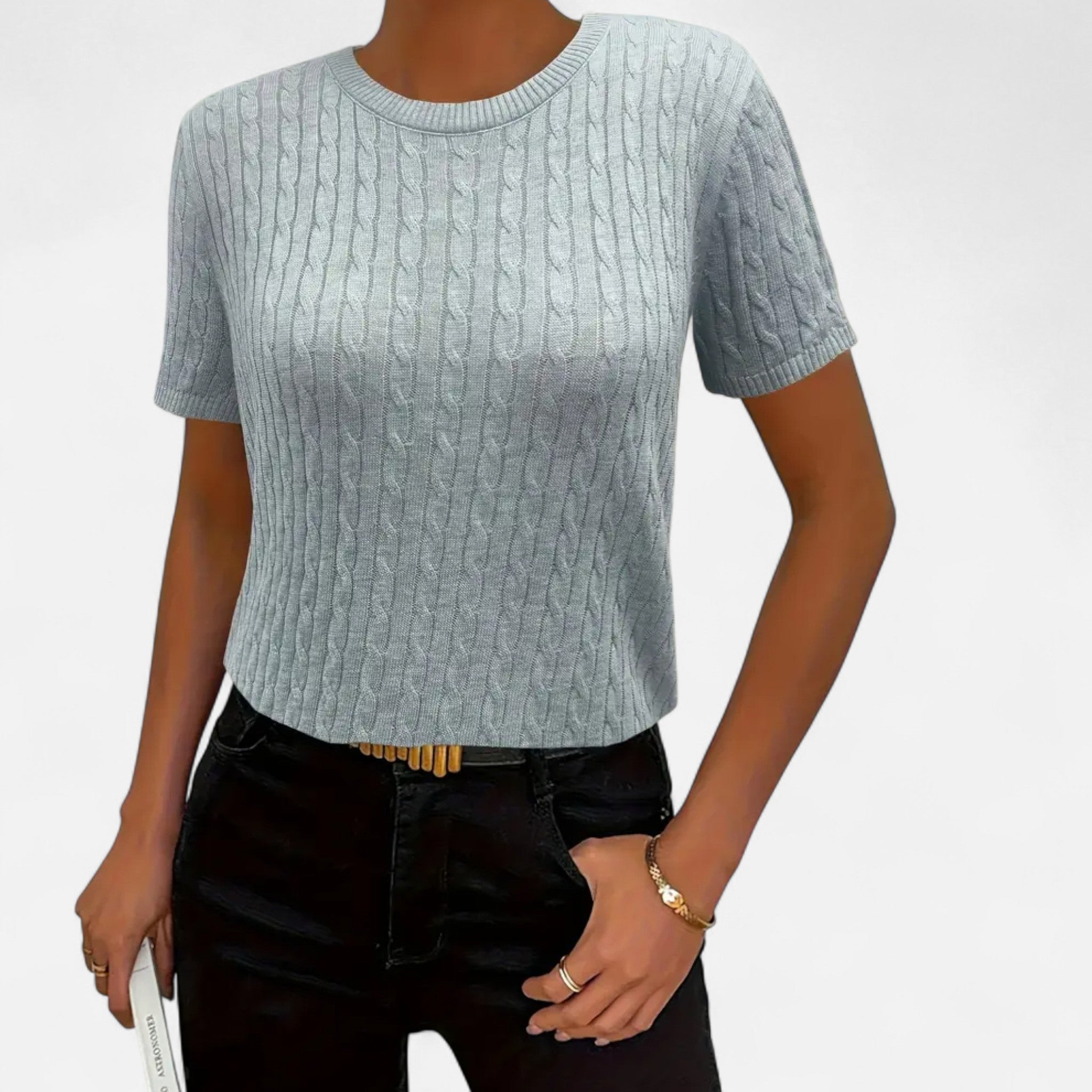 Eldemont | Women’s Ribbed Short Sleeve Jumper