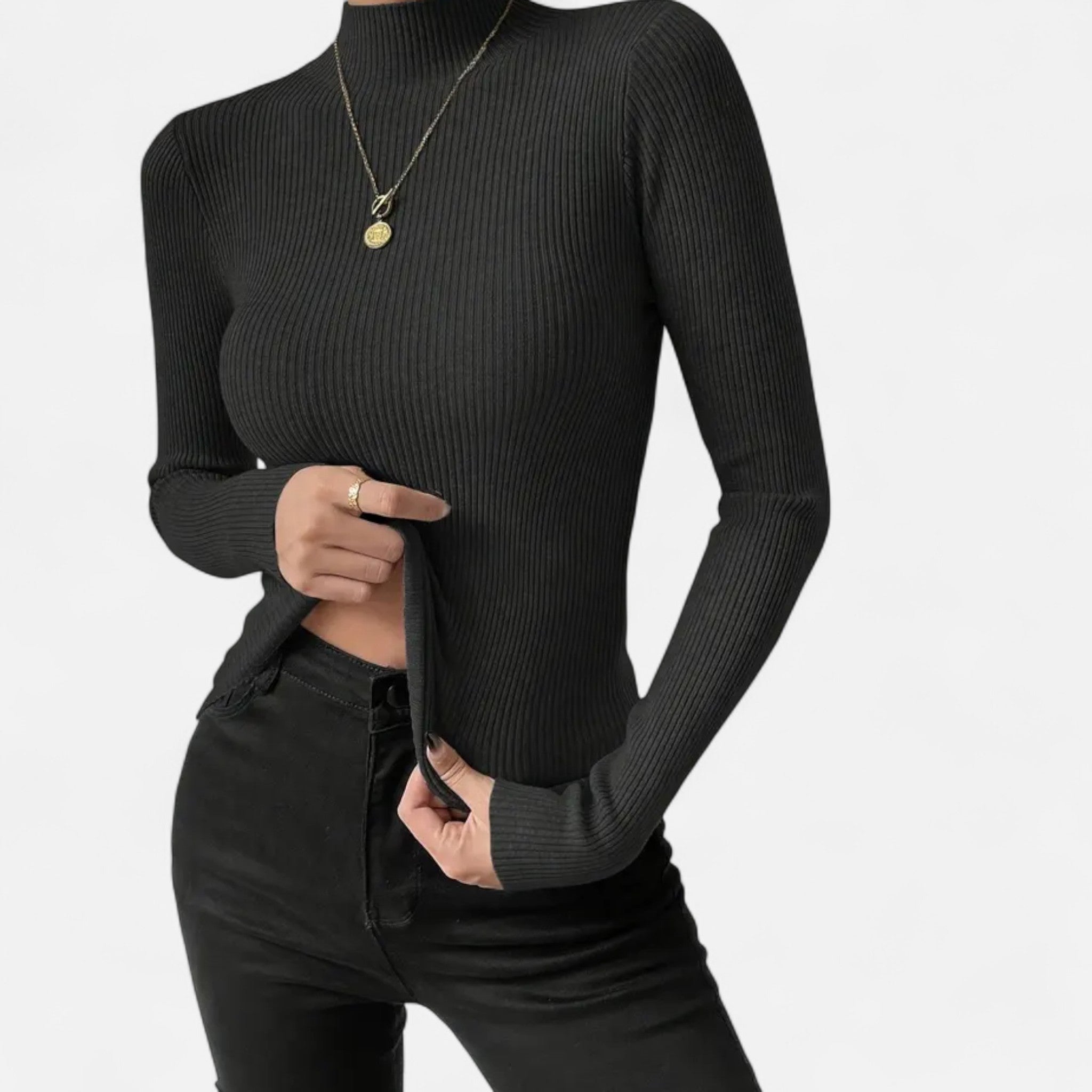 Eldemont | Women’s Stretch Fine Knit Turtleneck