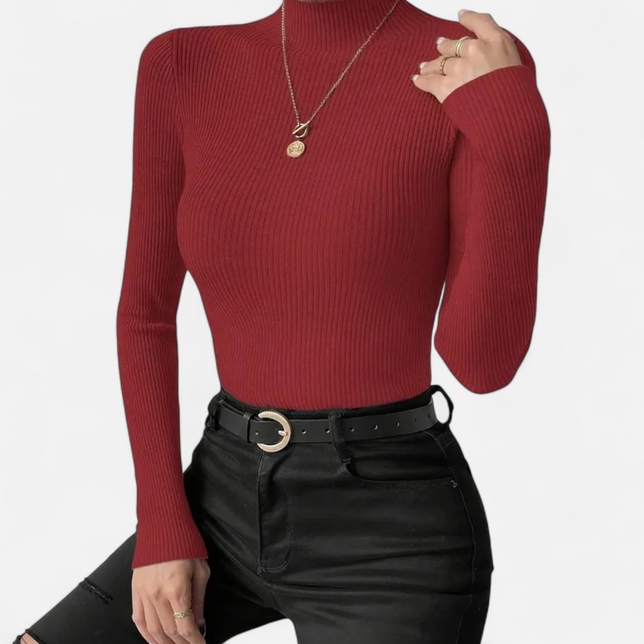 Eldemont | Women’s Stretch Fine Knit Turtleneck