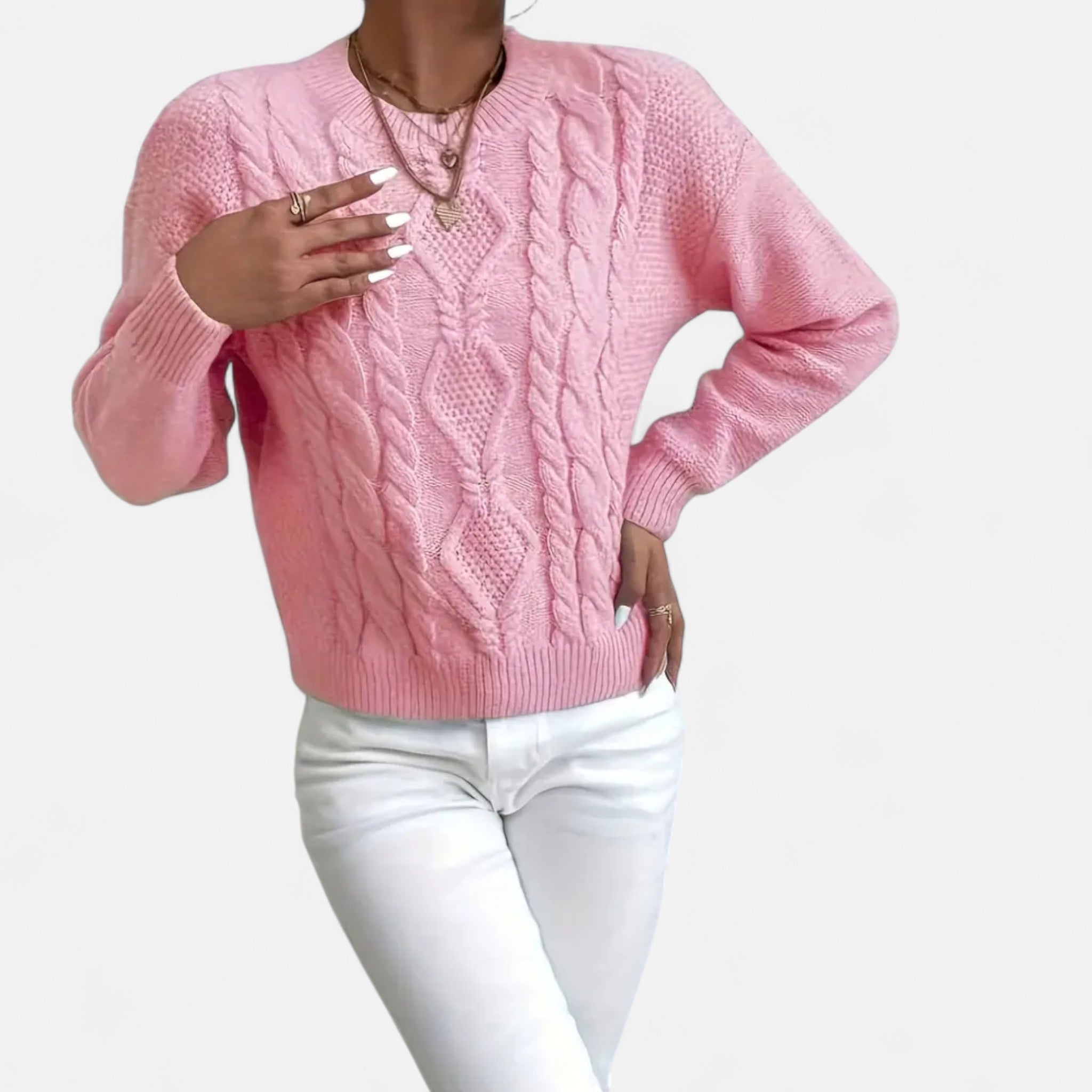 Eldemont | Women’s Soft Luxury Cable Jumper