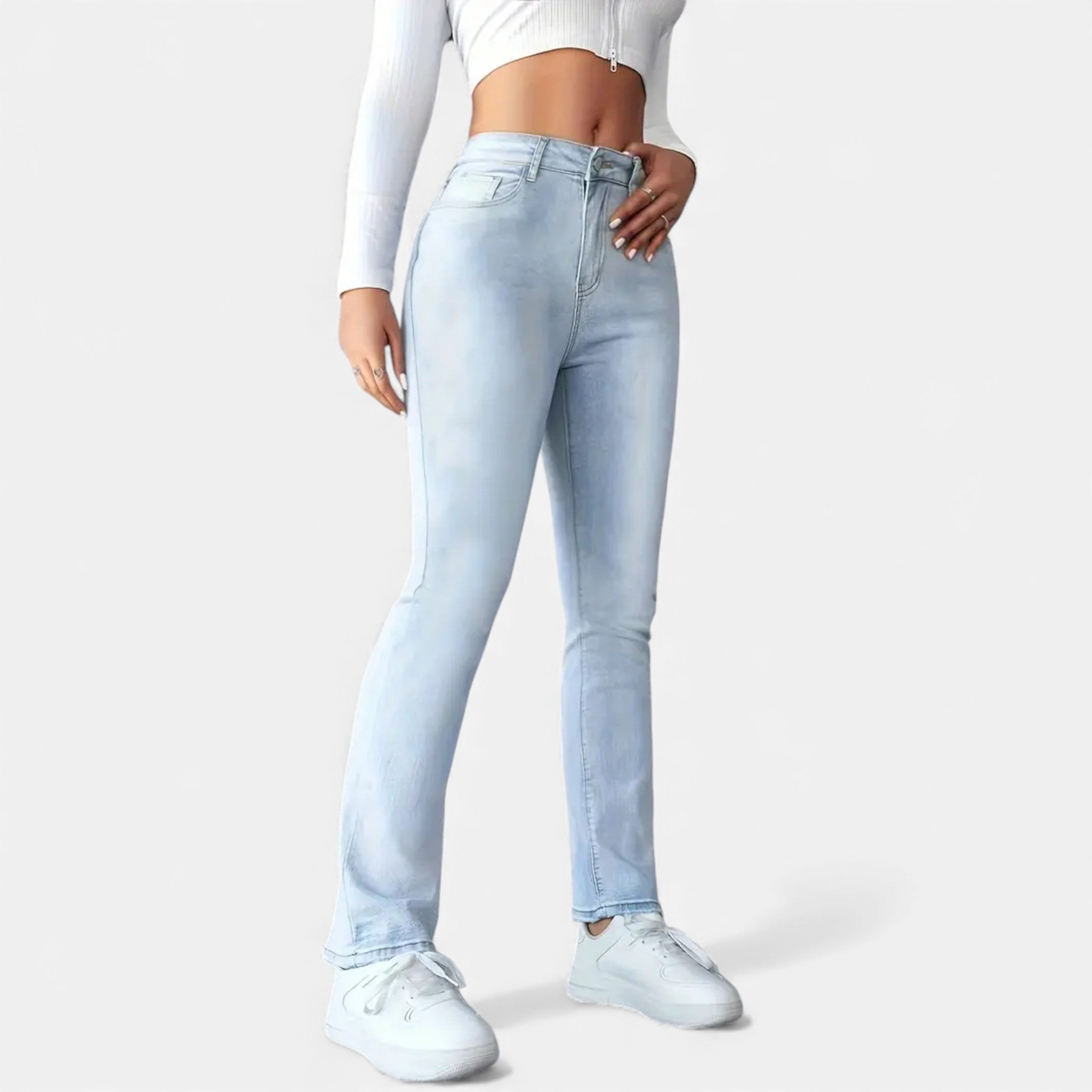 Eldemont | Women’s High-Waisted Tailored Stretch Jeans