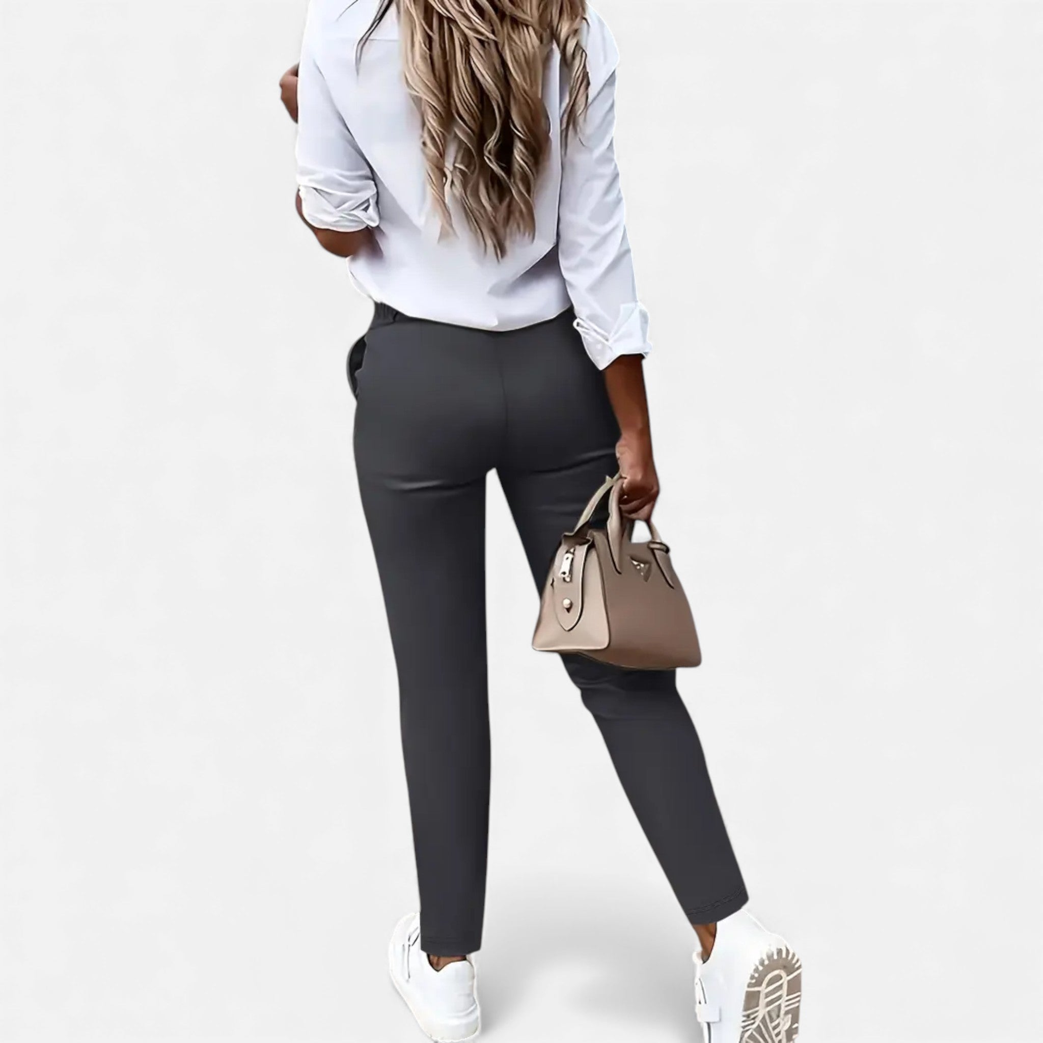 Eldemont | Women’s High-Waist Slim-Fit Trousers