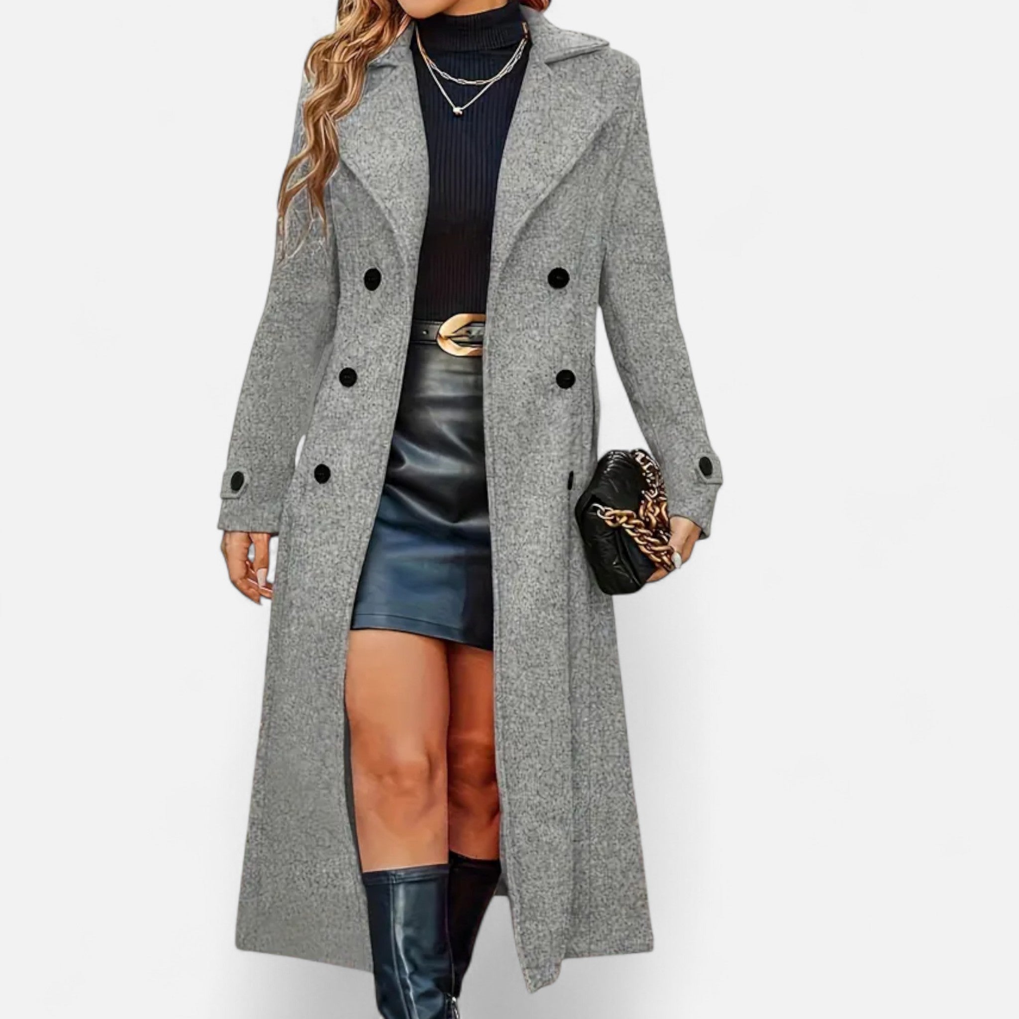 Eldemont | Women’s Refined Mid-Length Overcoat