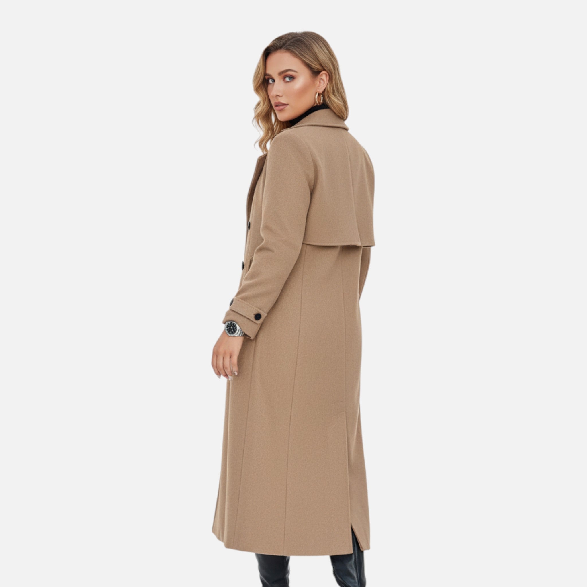 Eldemont | Women’s Refined Mid-Length Overcoat