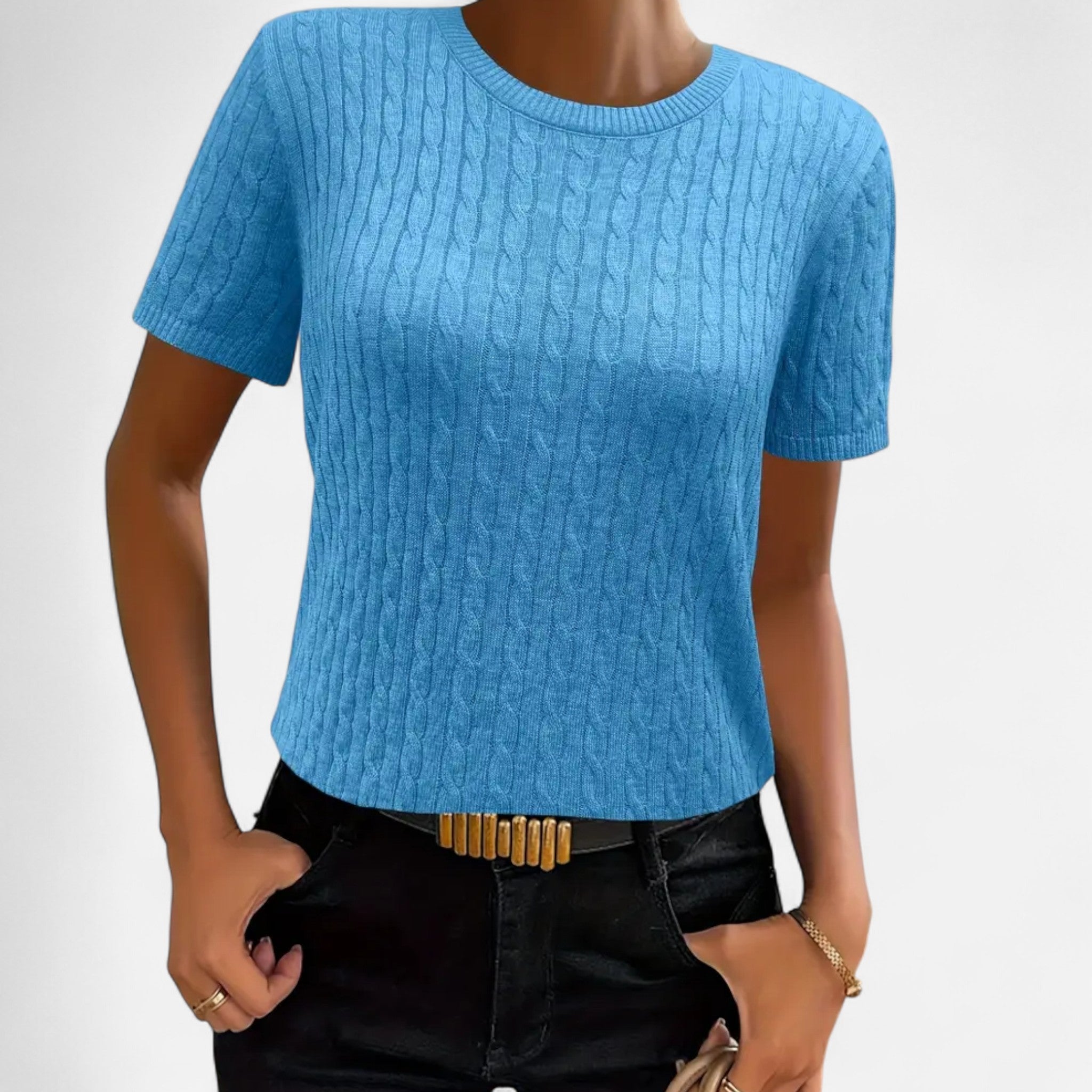 Eldemont | Women’s Ribbed Short Sleeve Jumper
