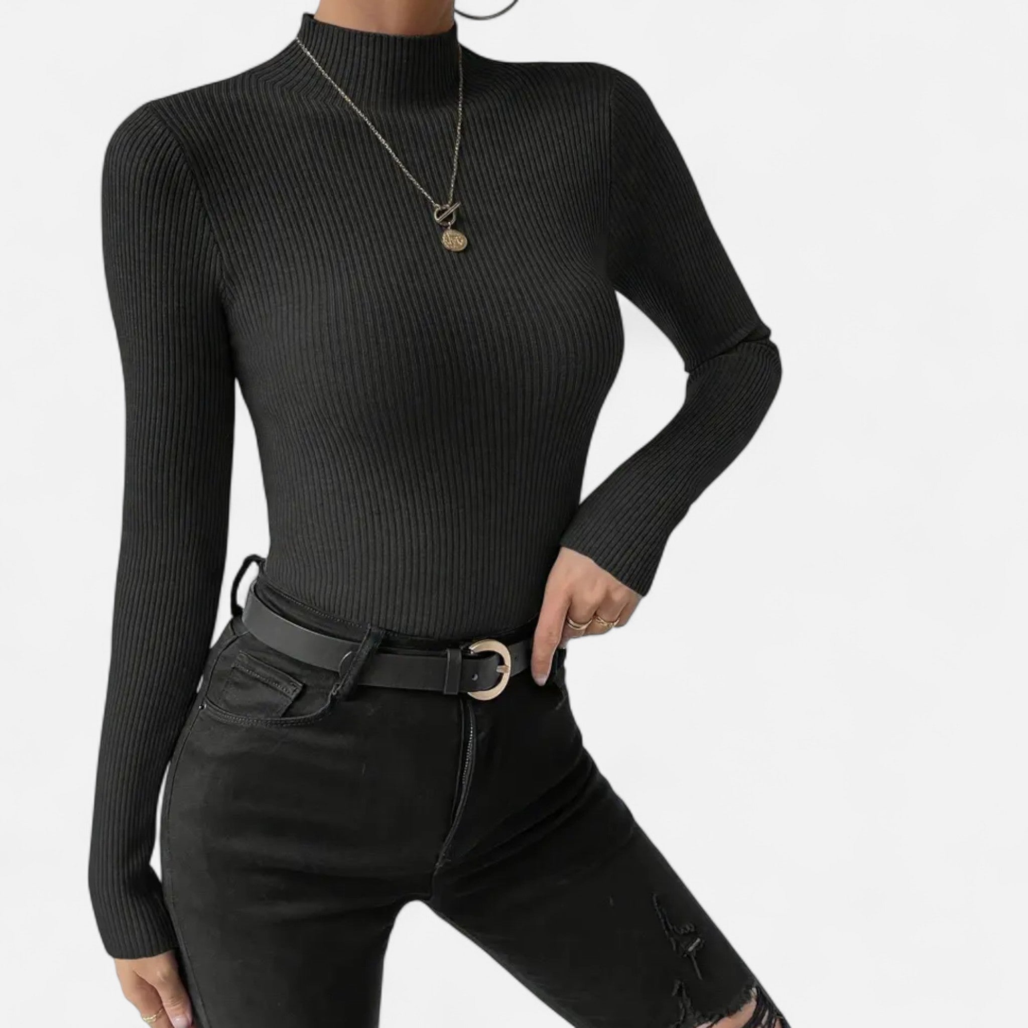 Eldemont | Women’s Stretch Fine Knit Turtleneck