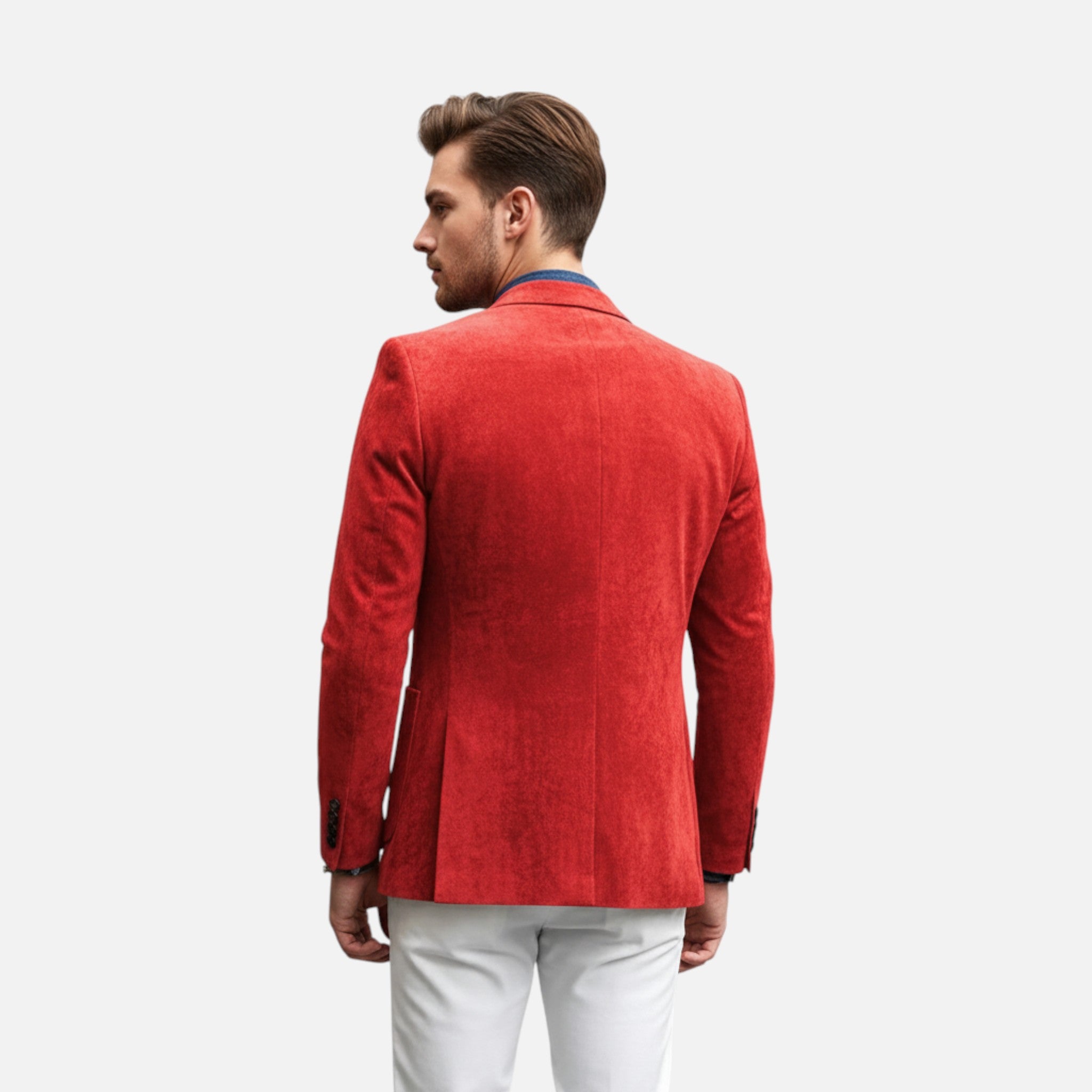 Asher Vale | Men’s Suede Blazer – Timeless Craft, Effortless Sophistication