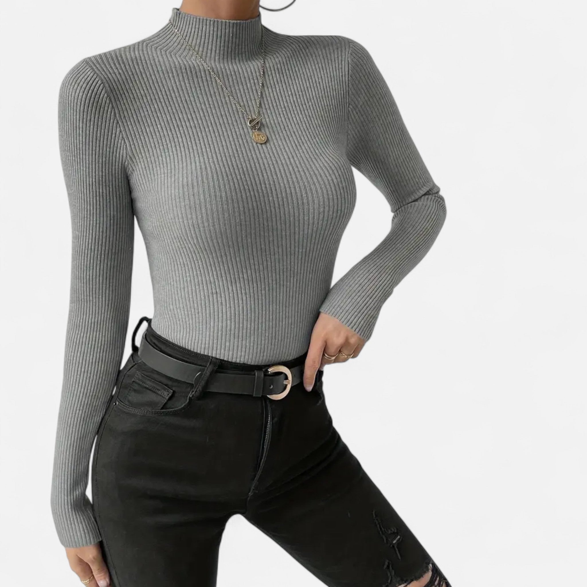 Eldemont | Women’s Stretch Fine Knit Turtleneck