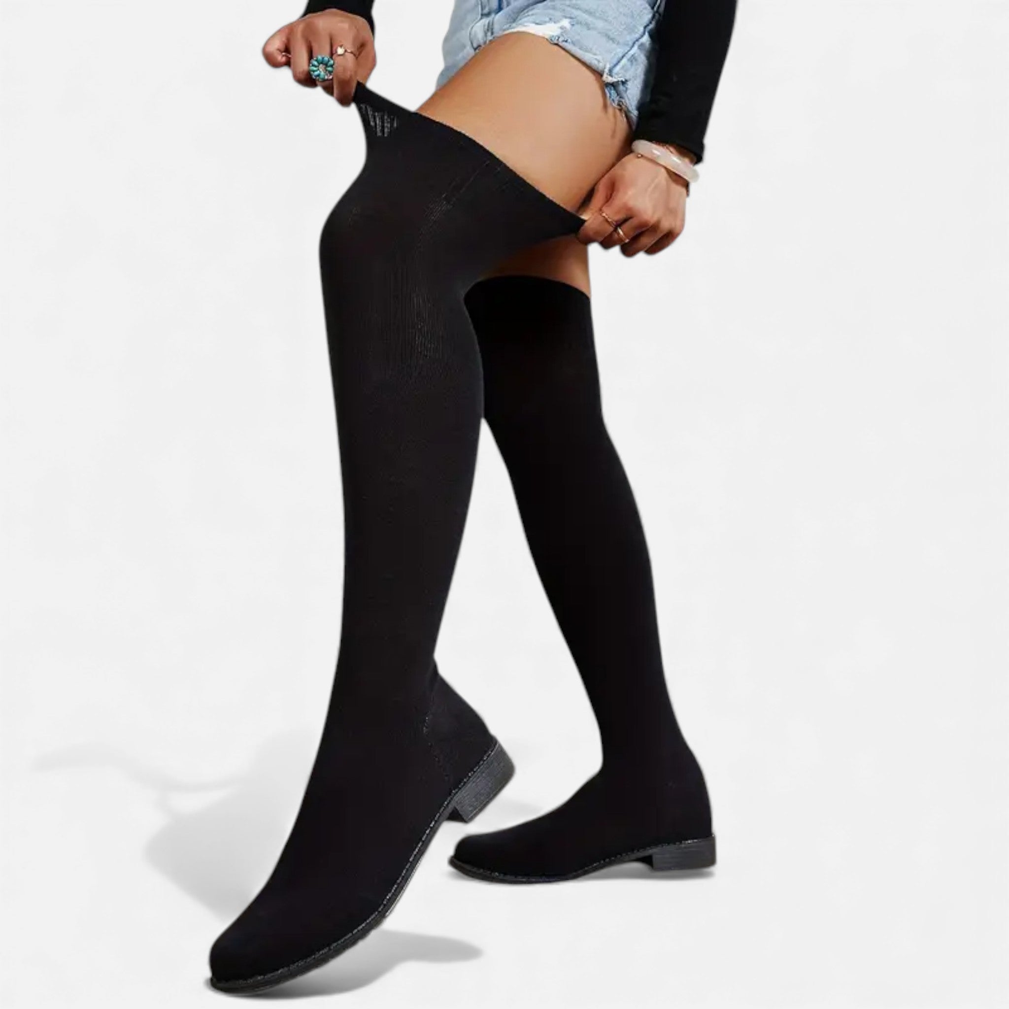 Eldemont | Women’s Elegant Knee-High Stretch Boots