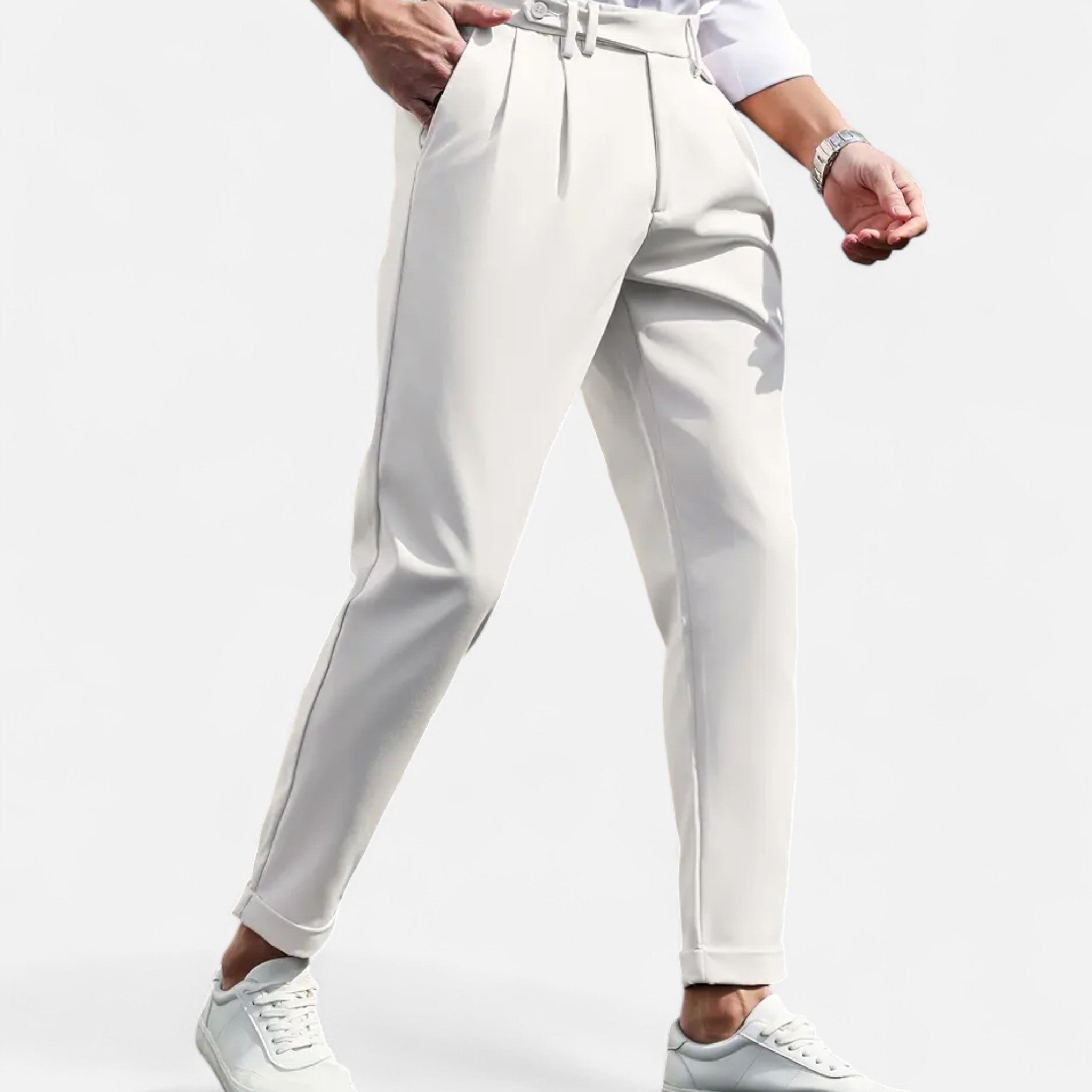 Asher Vale | Men’s Slim-Fit Stretch Trousers