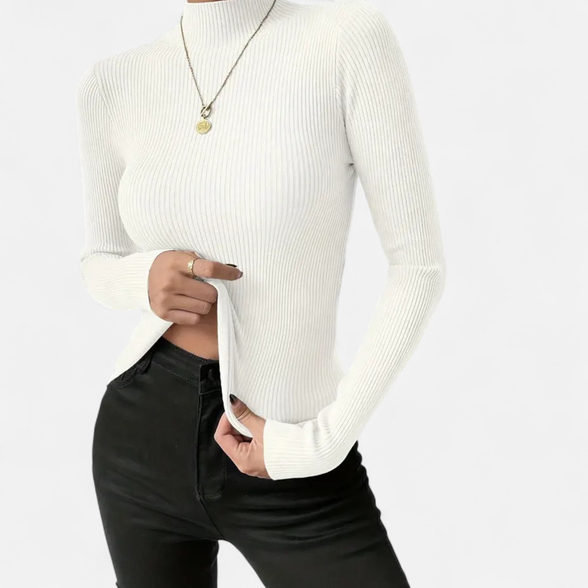 Eldemont | Women’s Stretch Fine Knit Turtleneck
