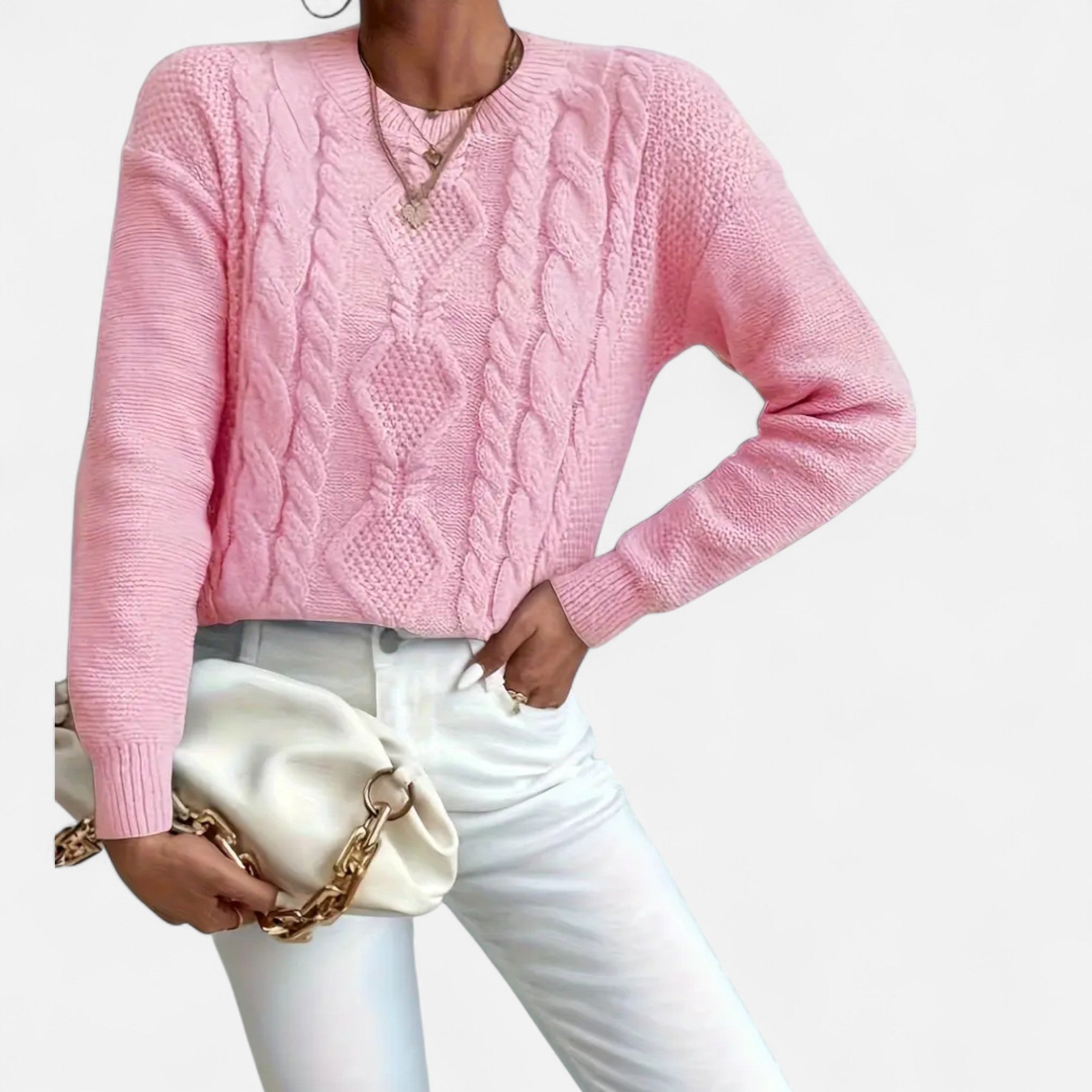 Eldemont | Women’s Soft Luxury Cable Jumper
