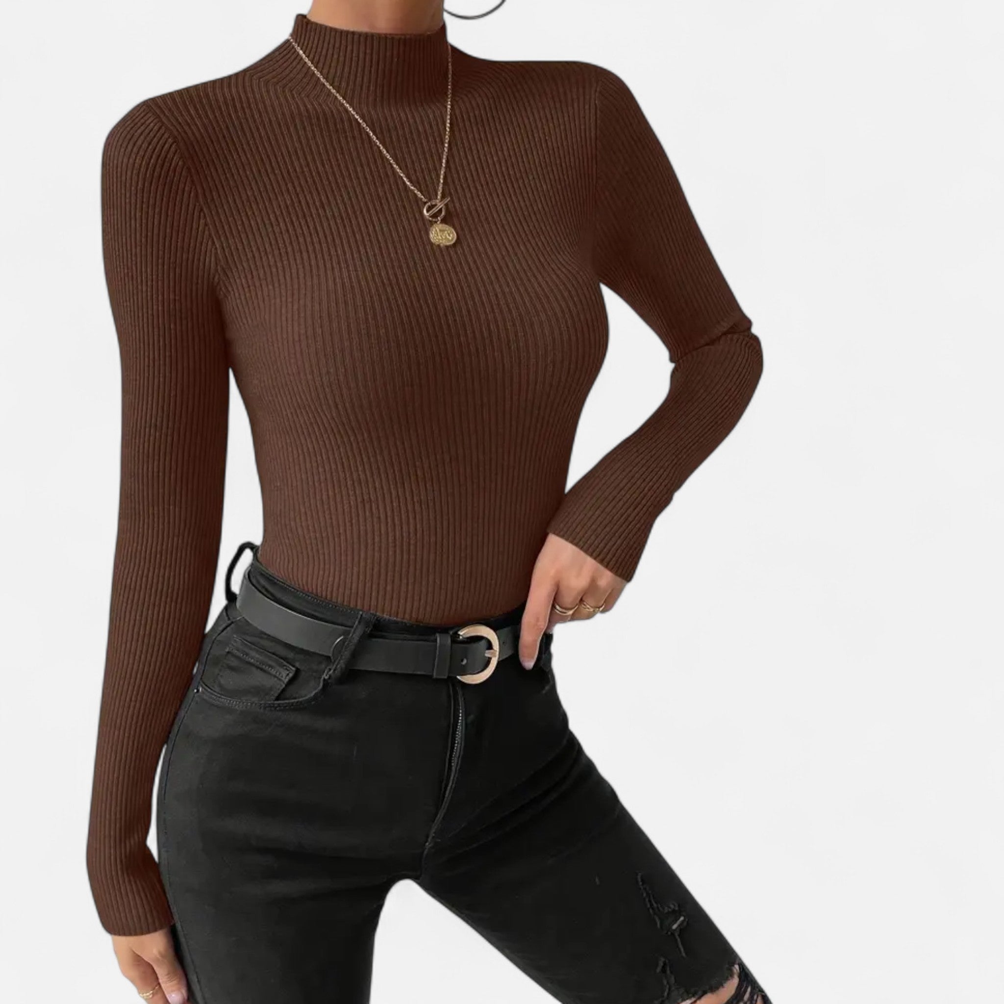 Eldemont | Women’s Stretch Fine Knit Turtleneck