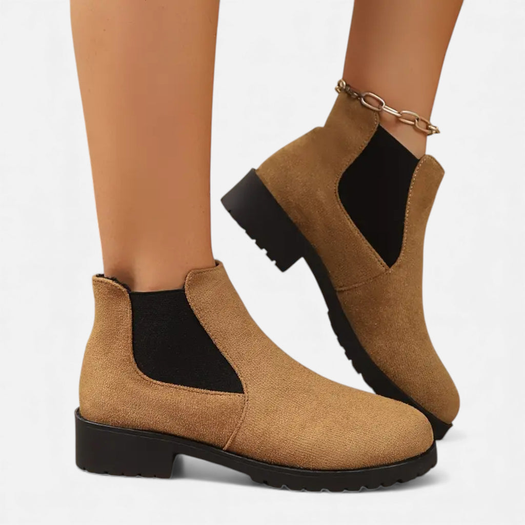 Eldemont | Women’s Elegant Elastic Strap Ankle Boots
