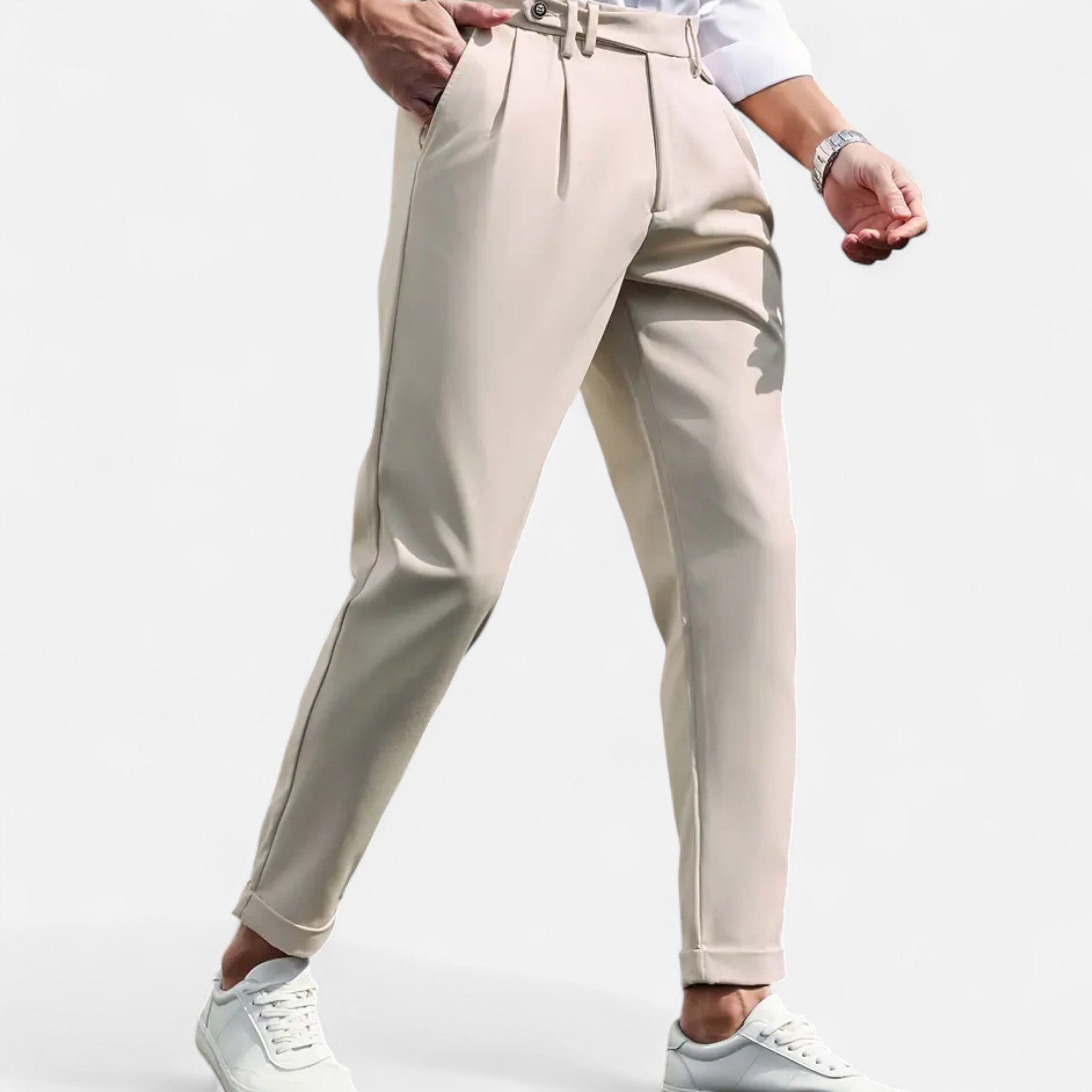 Asher Vale | Men’s Slim-Fit Stretch Trousers