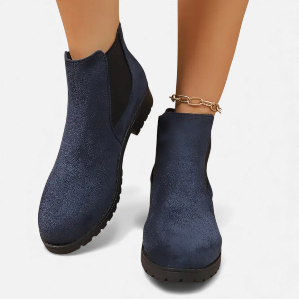 Eldemont | Women’s Elegant Elastic Strap Ankle Boots