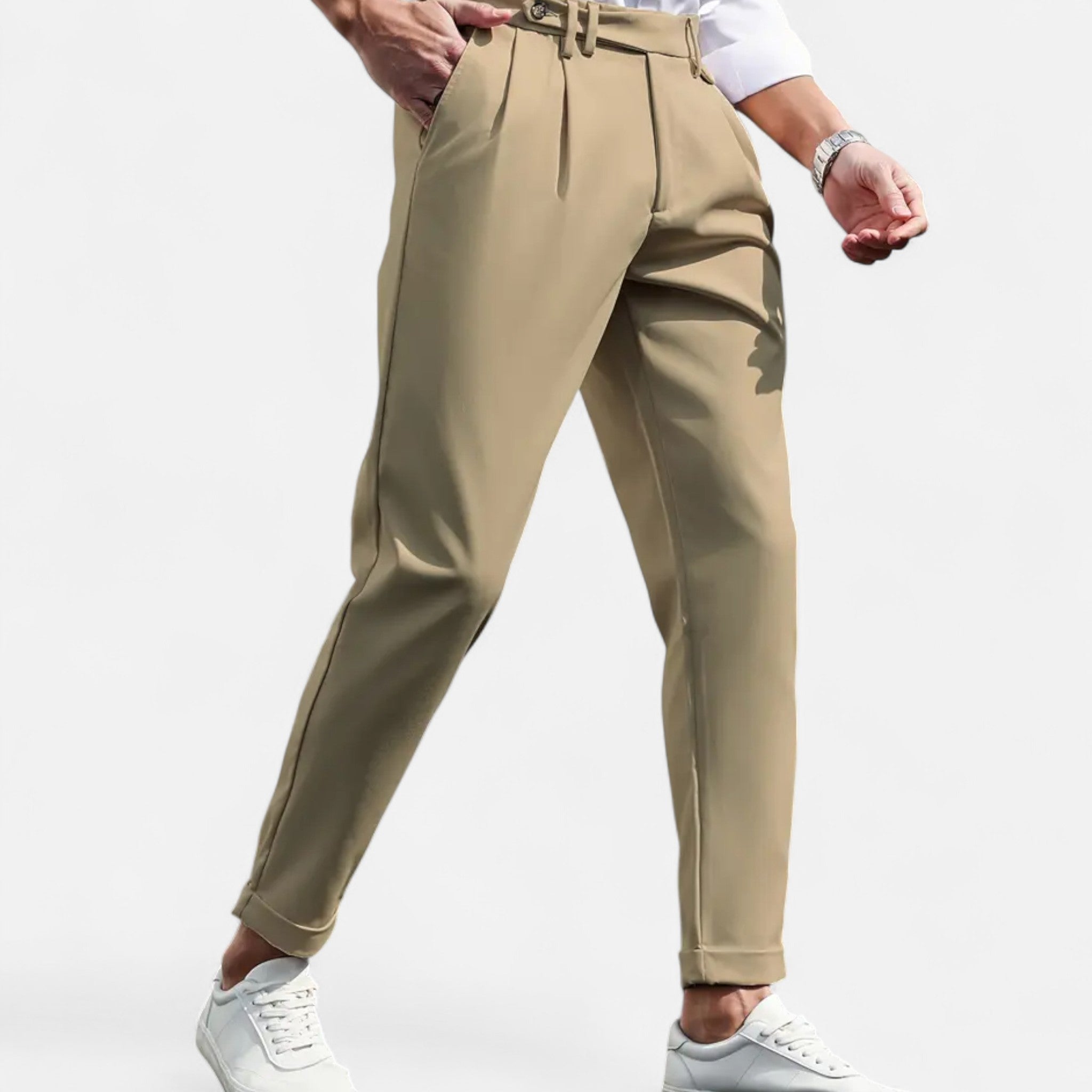 Asher Vale | Men’s Slim-Fit Stretch Trousers