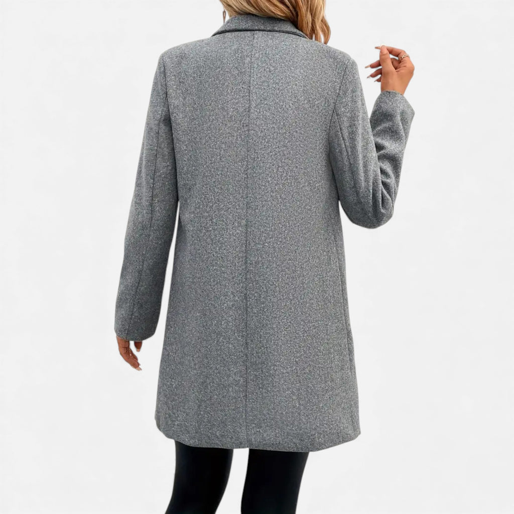 Eldemont | Women’s Premium Blend Mid-Length Overcoat