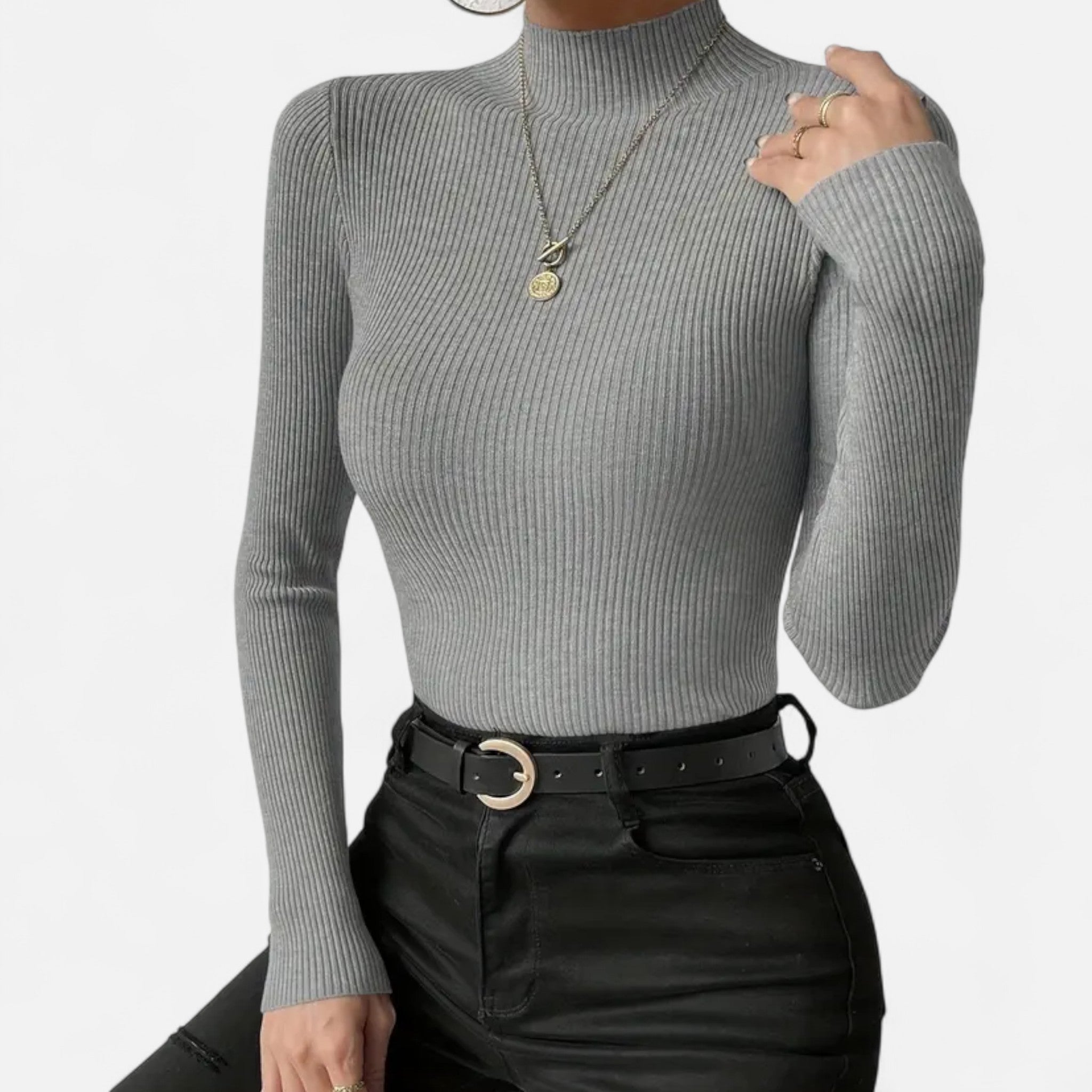 Eldemont | Women’s Stretch Fine Knit Turtleneck