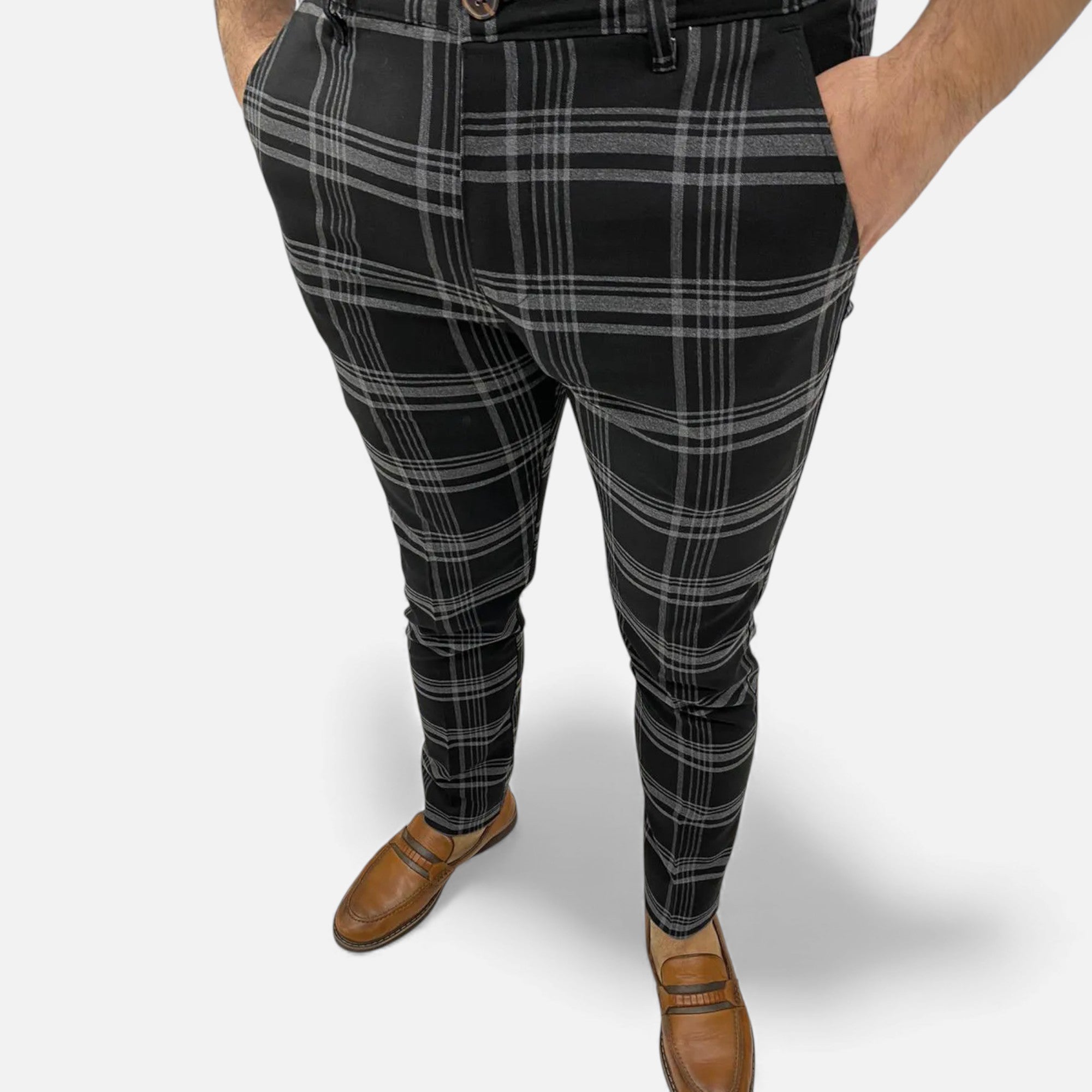 Eldemont | Men’s Heritage Plaid Trousers – Tailored Fit