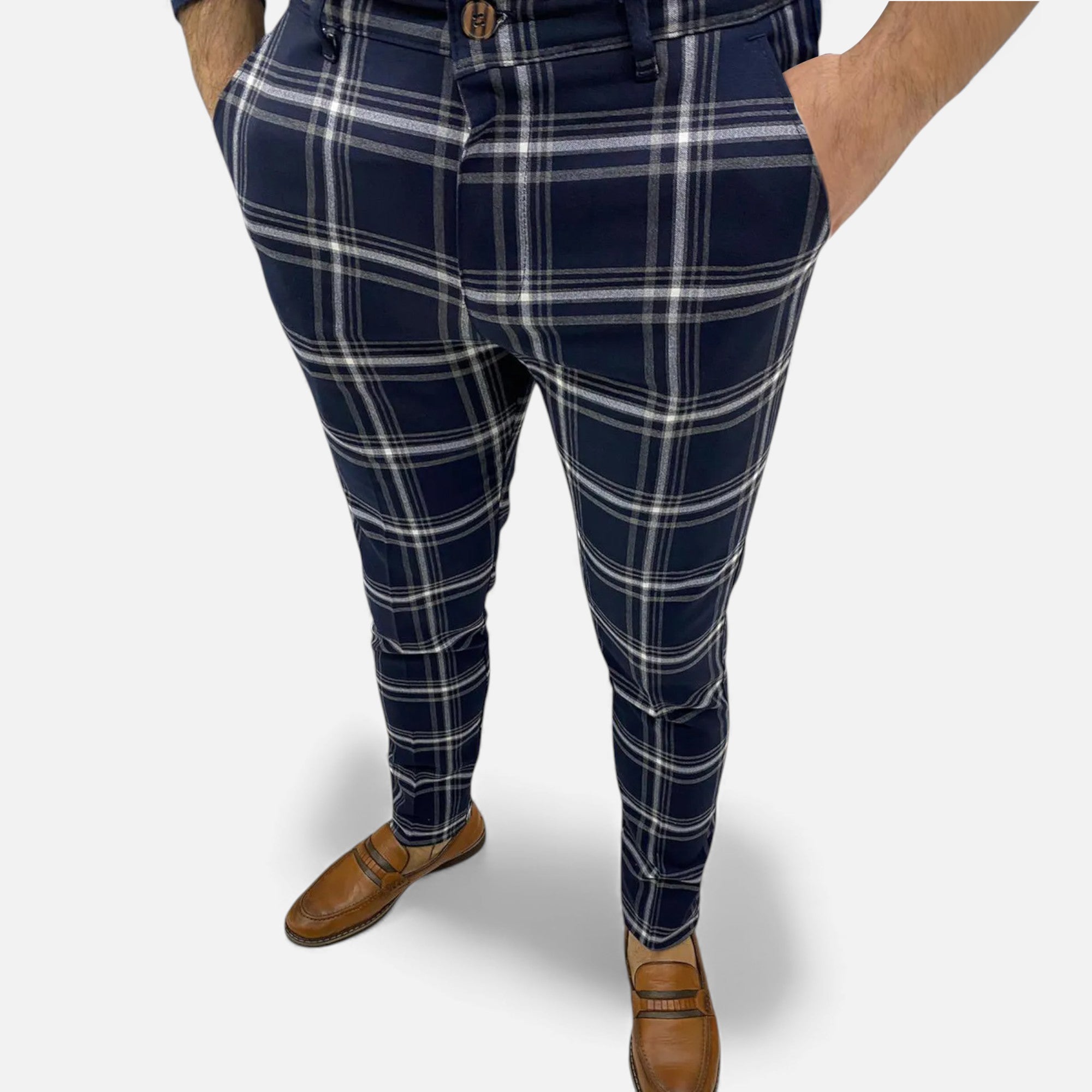 Eldemont | Men’s Heritage Plaid Trousers – Tailored Fit