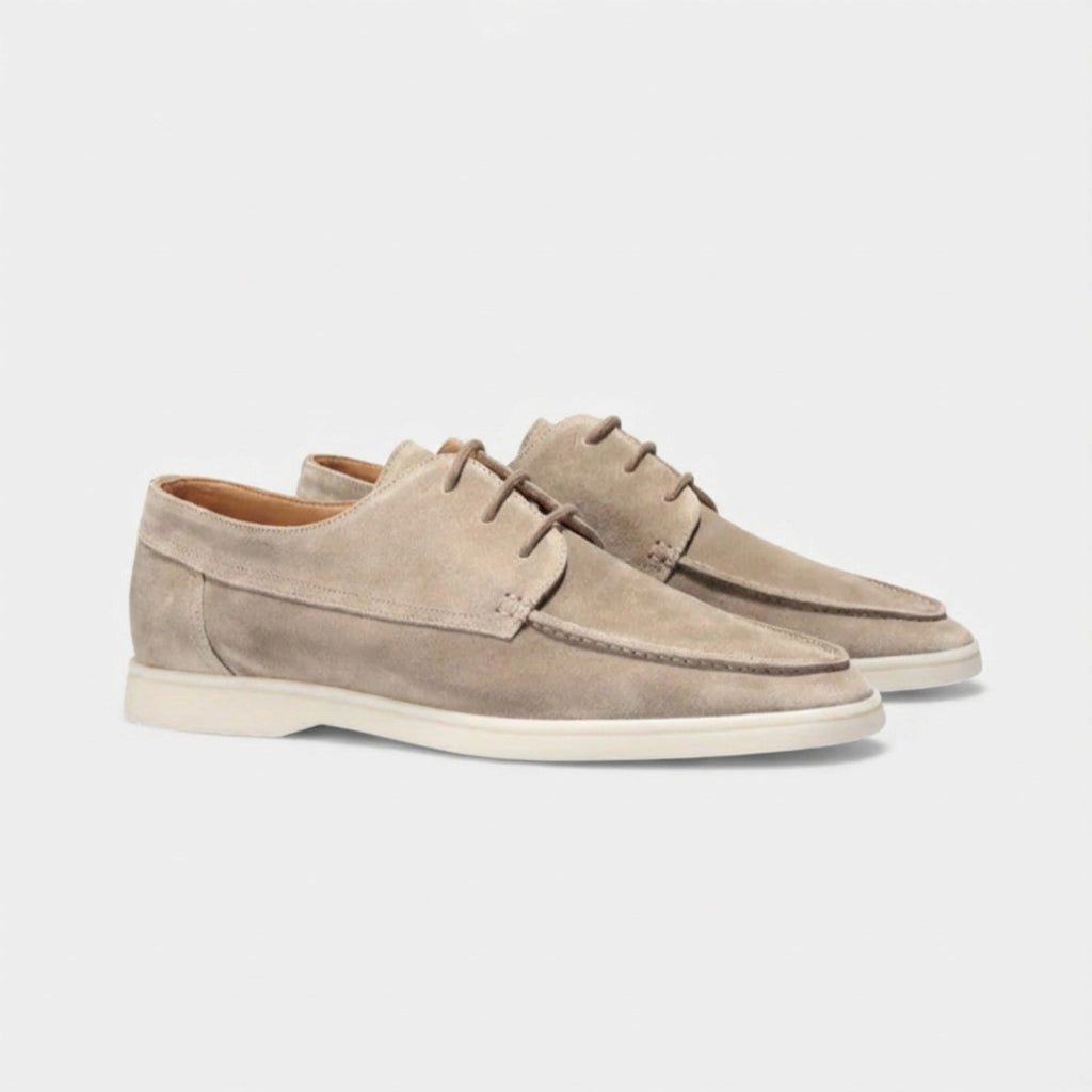Eldemont | Men’s Lace-Up Oxfords in Textured Leather-Look