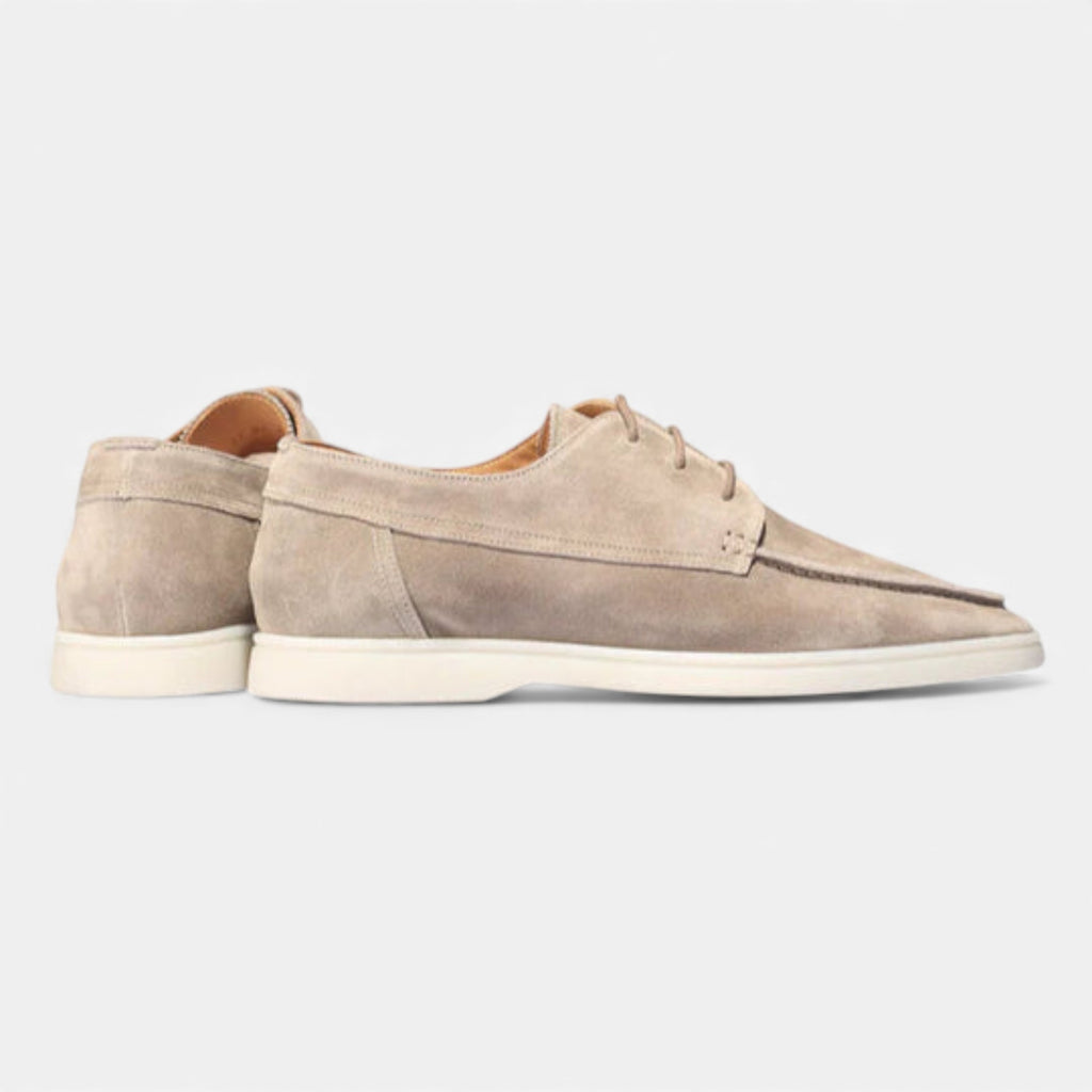 Eldemont | Men’s Lace-Up Oxfords in Textured Leather-Look
