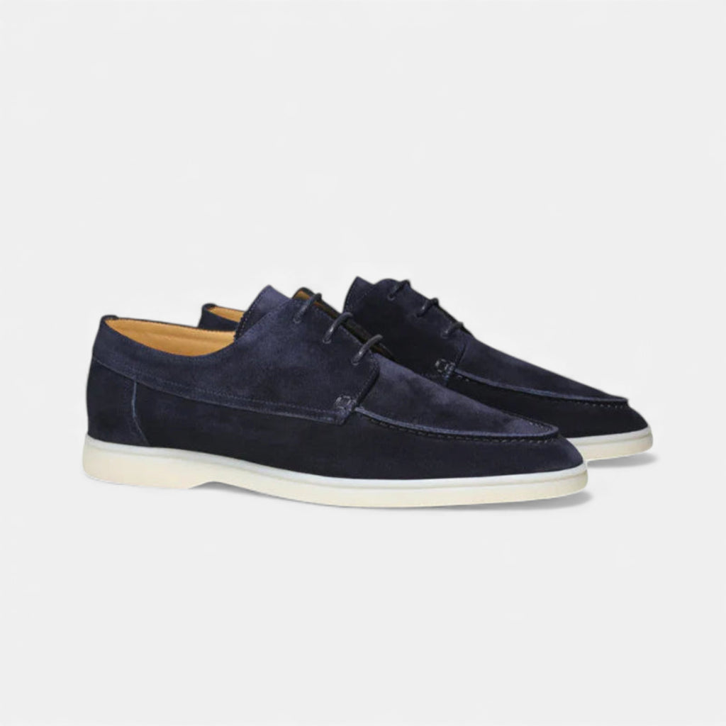 Eldemont | Men’s Lace-Up Oxfords in Textured Leather-Look