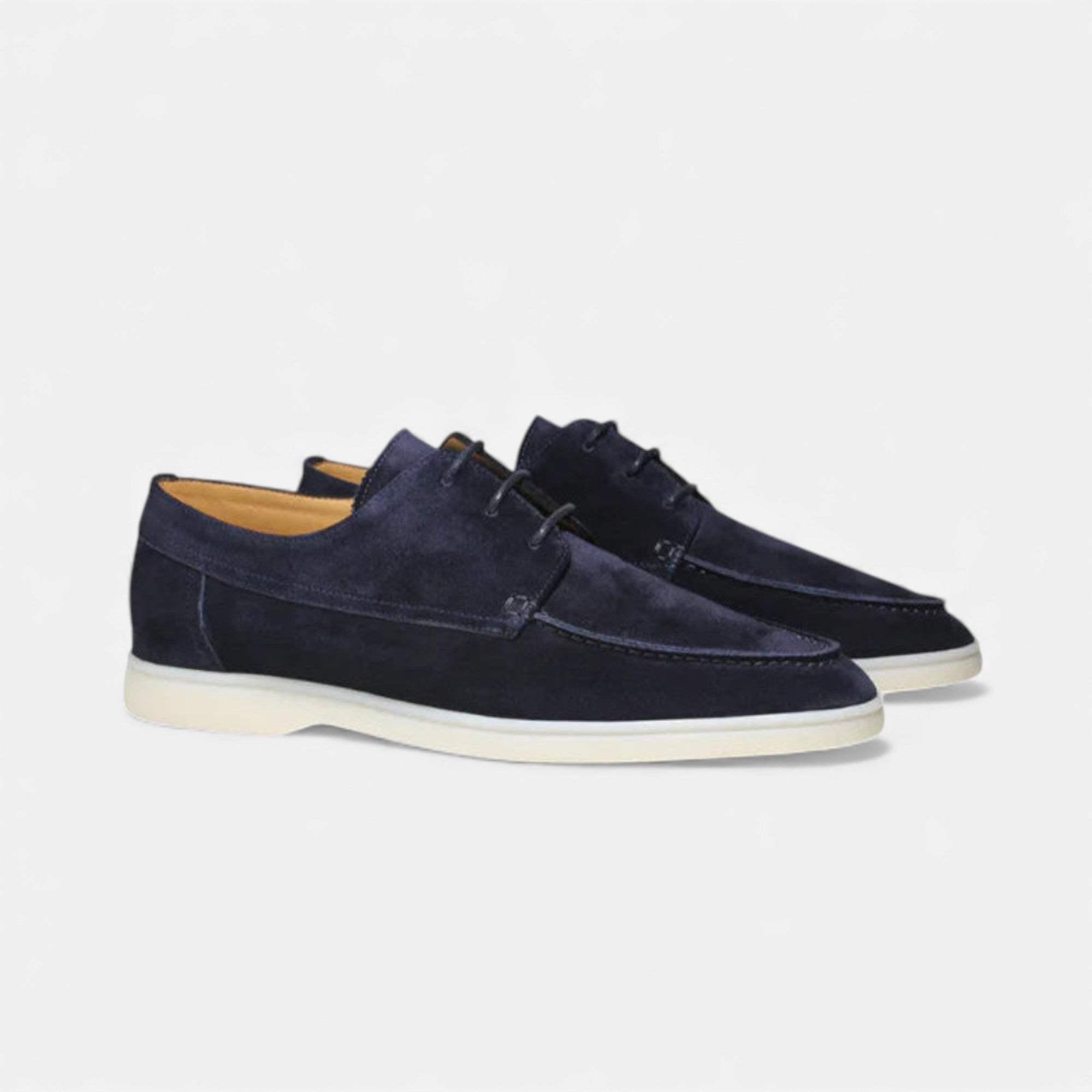 Eldemont | Men’s Lace-Up Oxfords in Textured Leather-Look