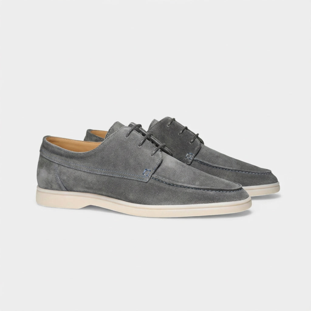 Eldemont | Men’s Lace-Up Oxfords in Textured Leather-Look