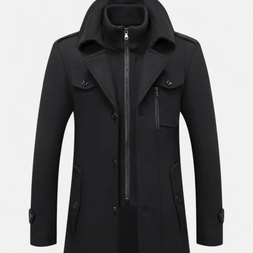 Eldemont | Men’s Slim Fit Textured Coat