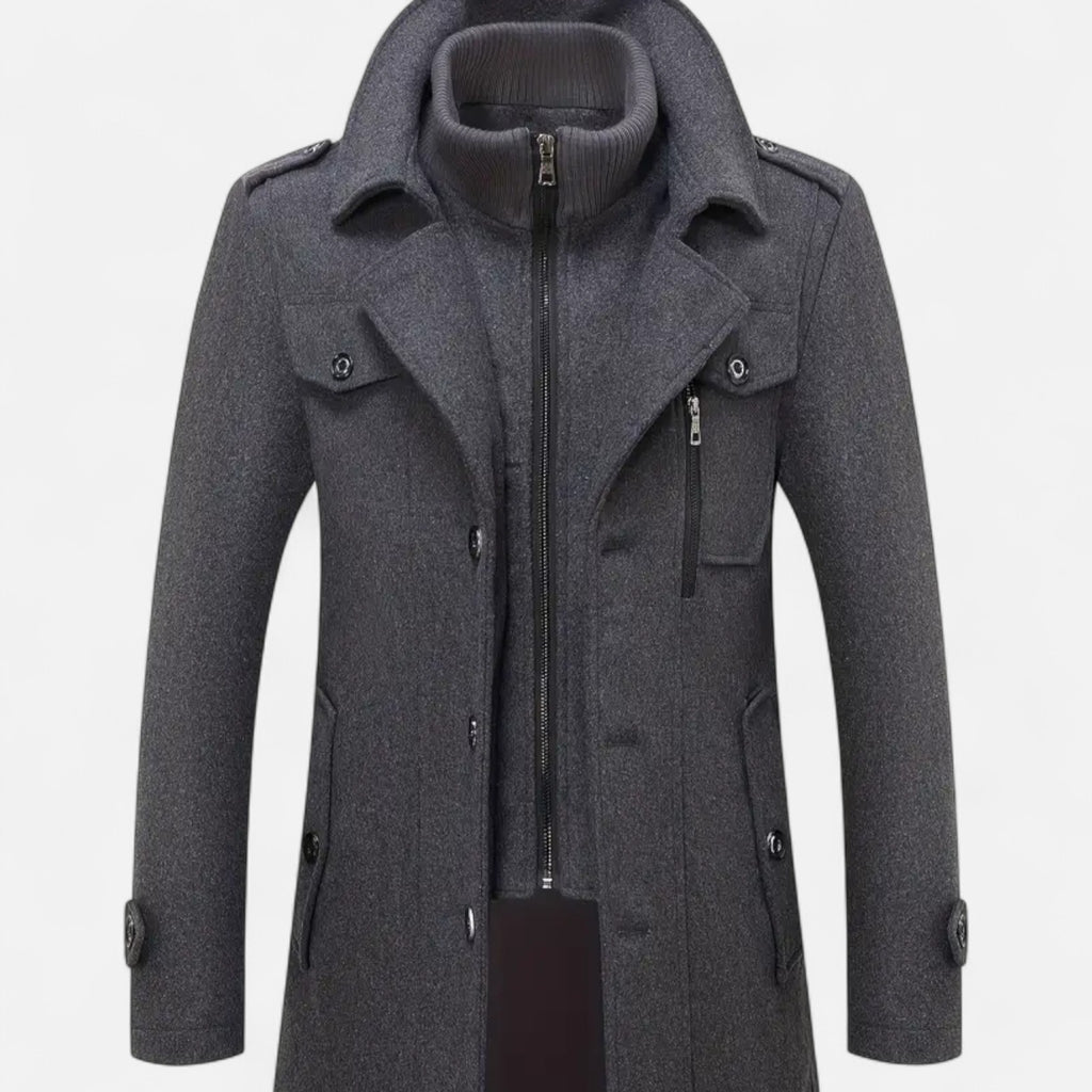 Eldemont | Men’s Slim Fit Textured Coat
