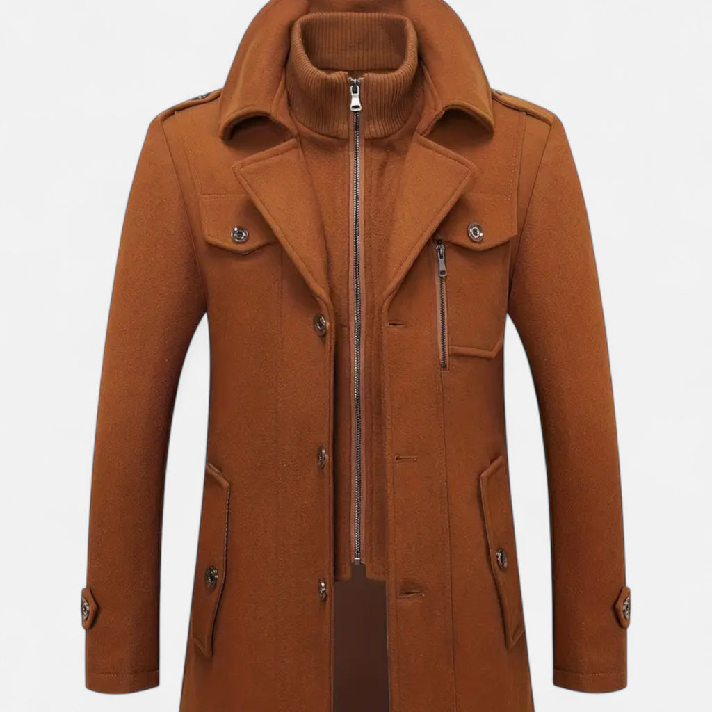 Eldemont | Men’s Slim Fit Textured Coat