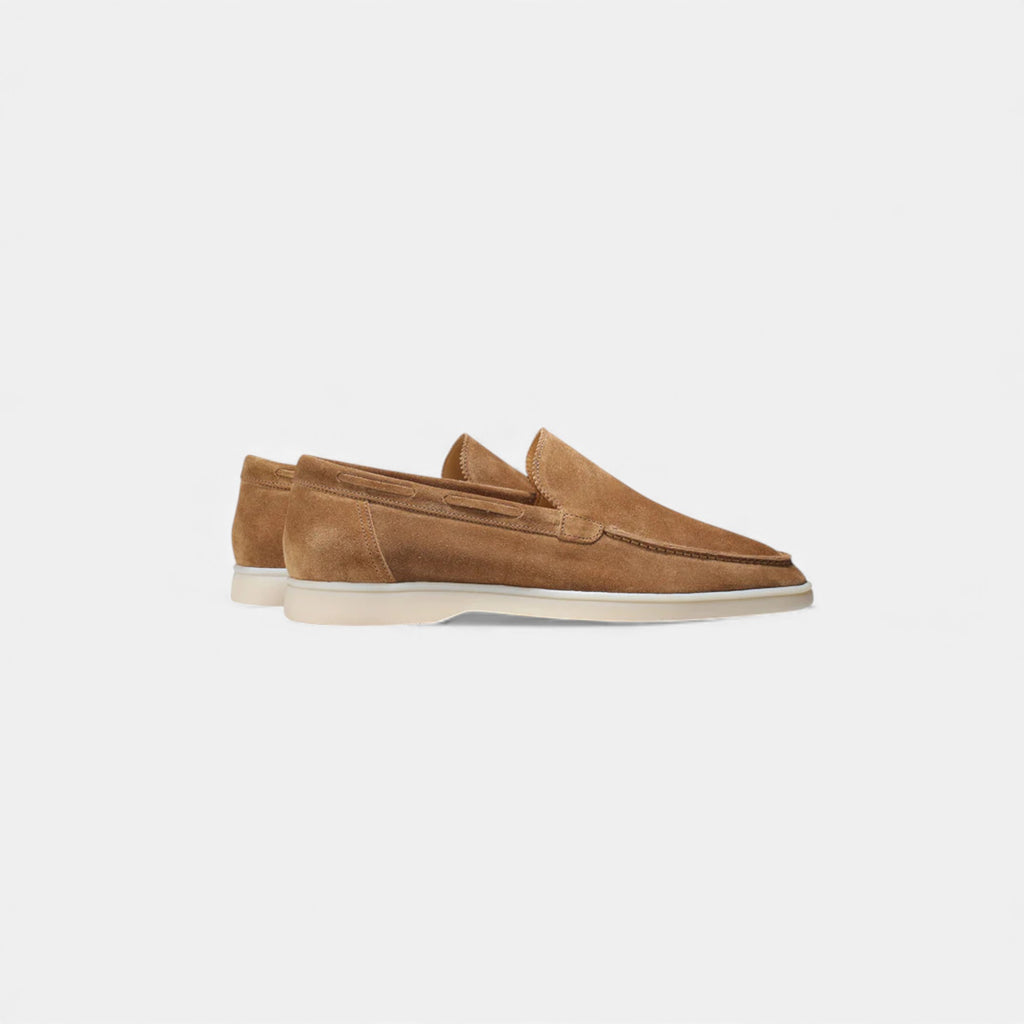Eldemont | Men’s Suede Yacht Loafers — Riviera Heritage
