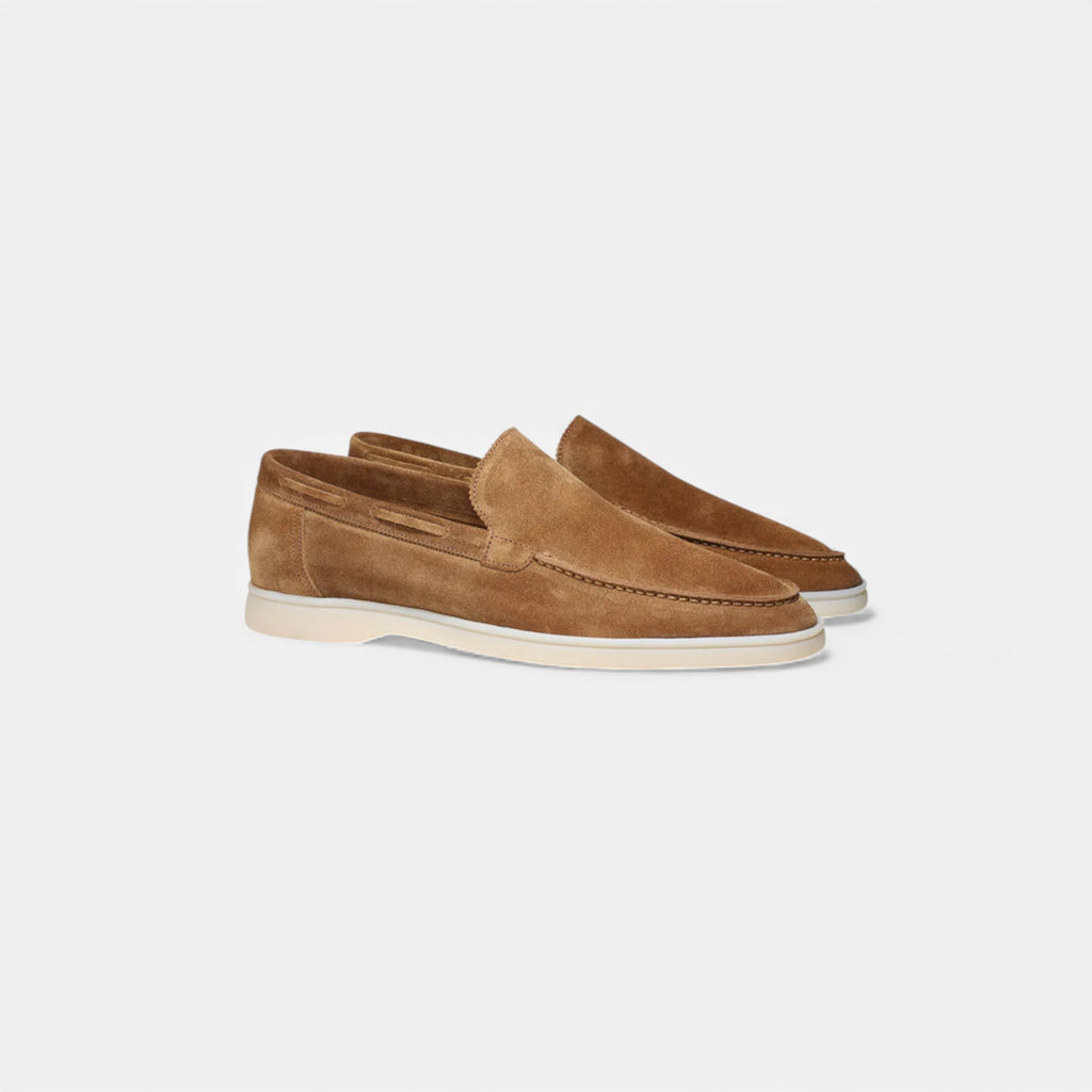 Eldemont | Men’s Suede Yacht Loafers — Riviera Heritage