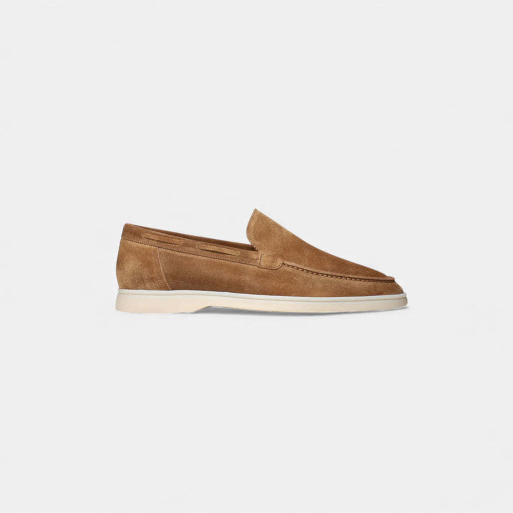Eldemont | Men’s Suede Yacht Loafers — Riviera Heritage