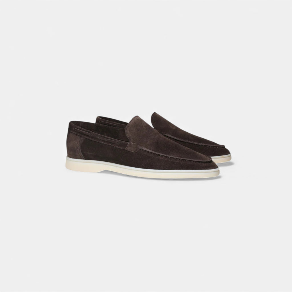 Eldemont | Men’s Suede Yacht Loafers — Riviera Heritage